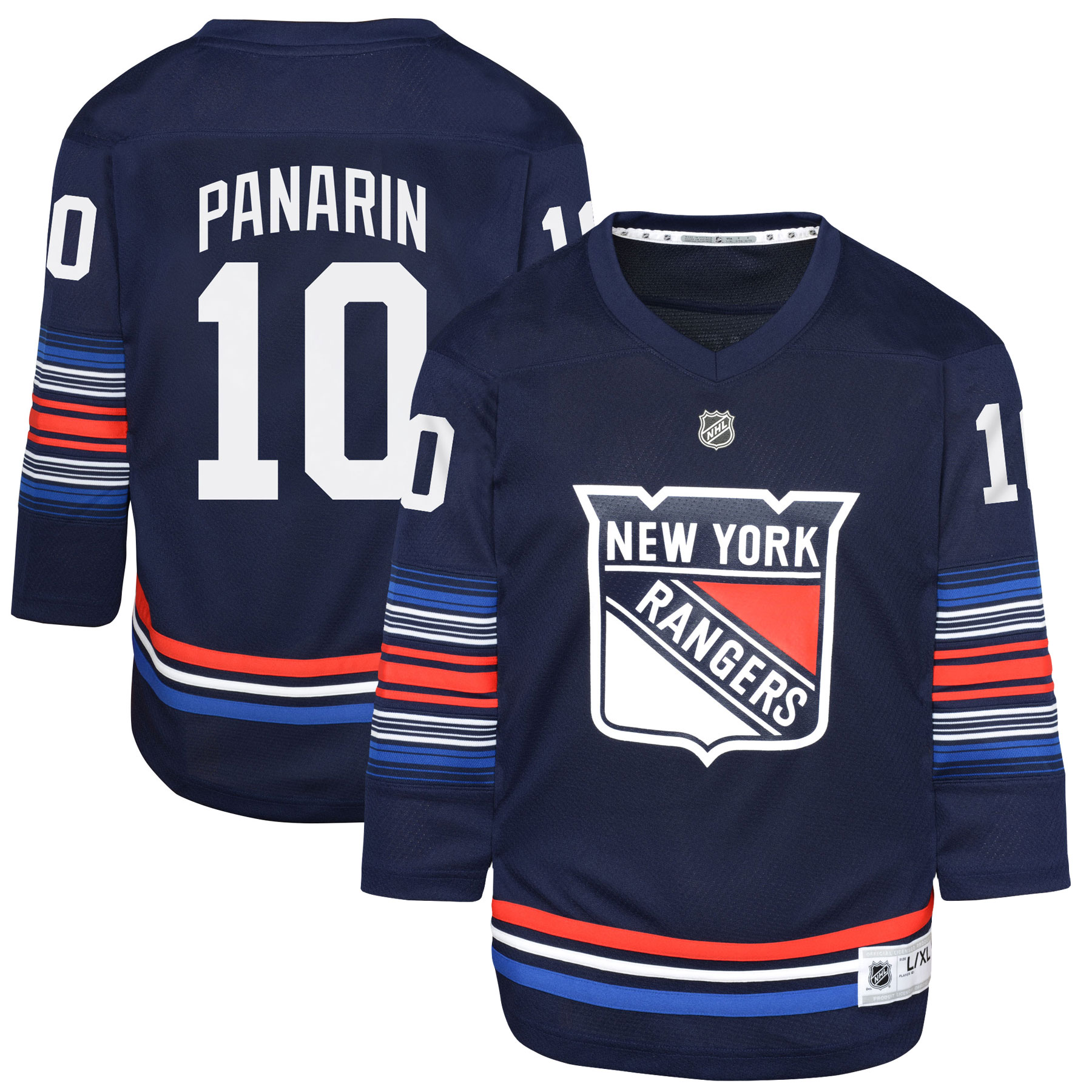 Youth New York Rangers Artemi Panarin Navy Alternate Player Jersey