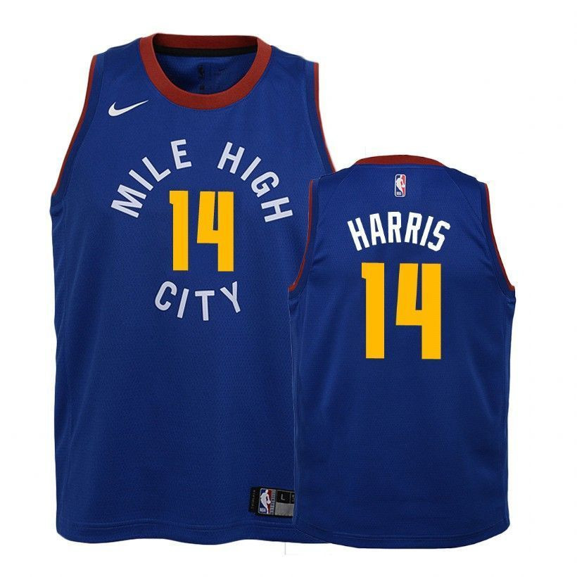 Youth Nuggets Gary Harris 14 2018-19 Statet Blue Jersey
