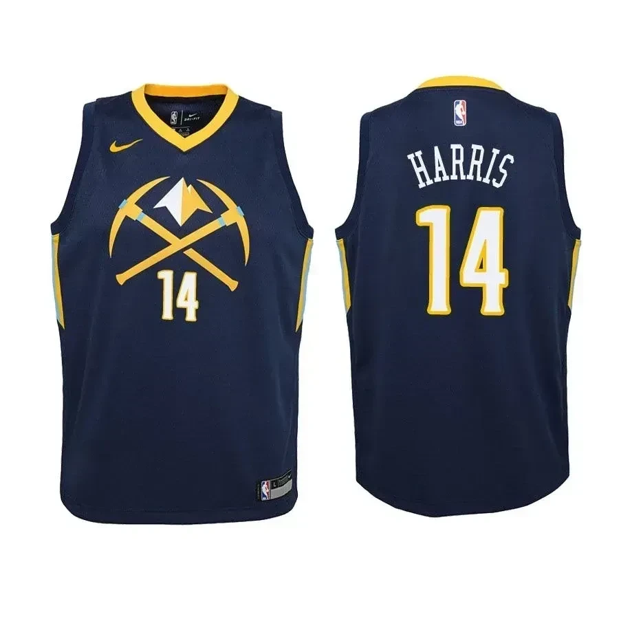 Youth Nuggets Gary Harris 14 City Edition Navy Jersey
