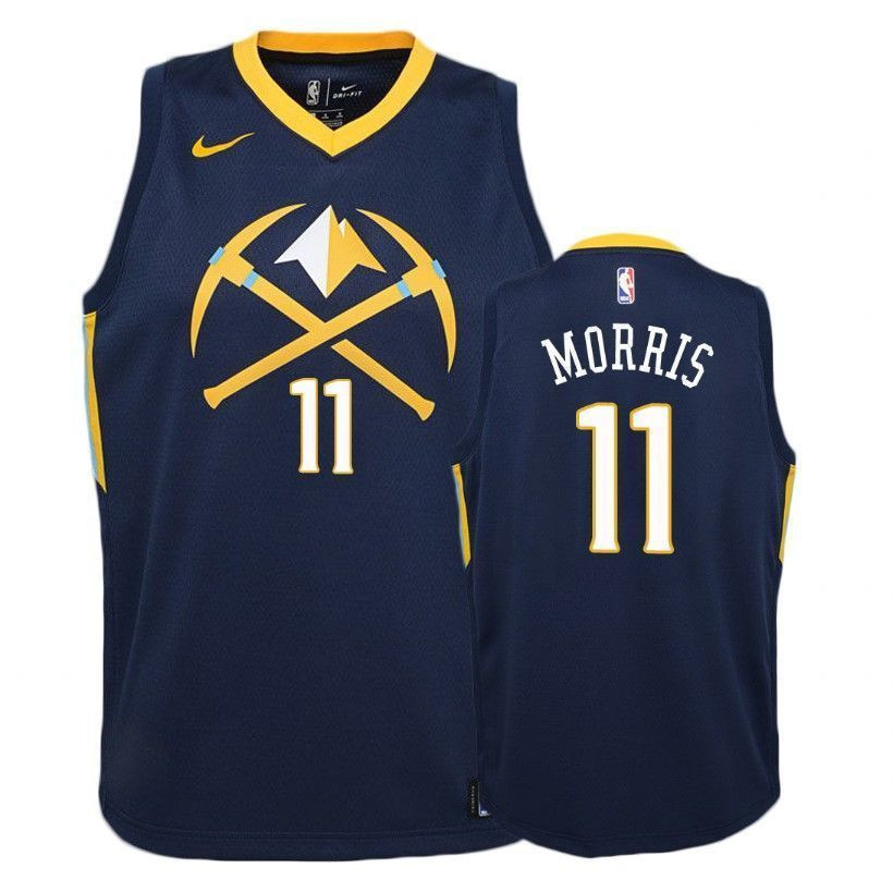 Youth Nuggets Monte Morris 11 City Edition Navy Jersey