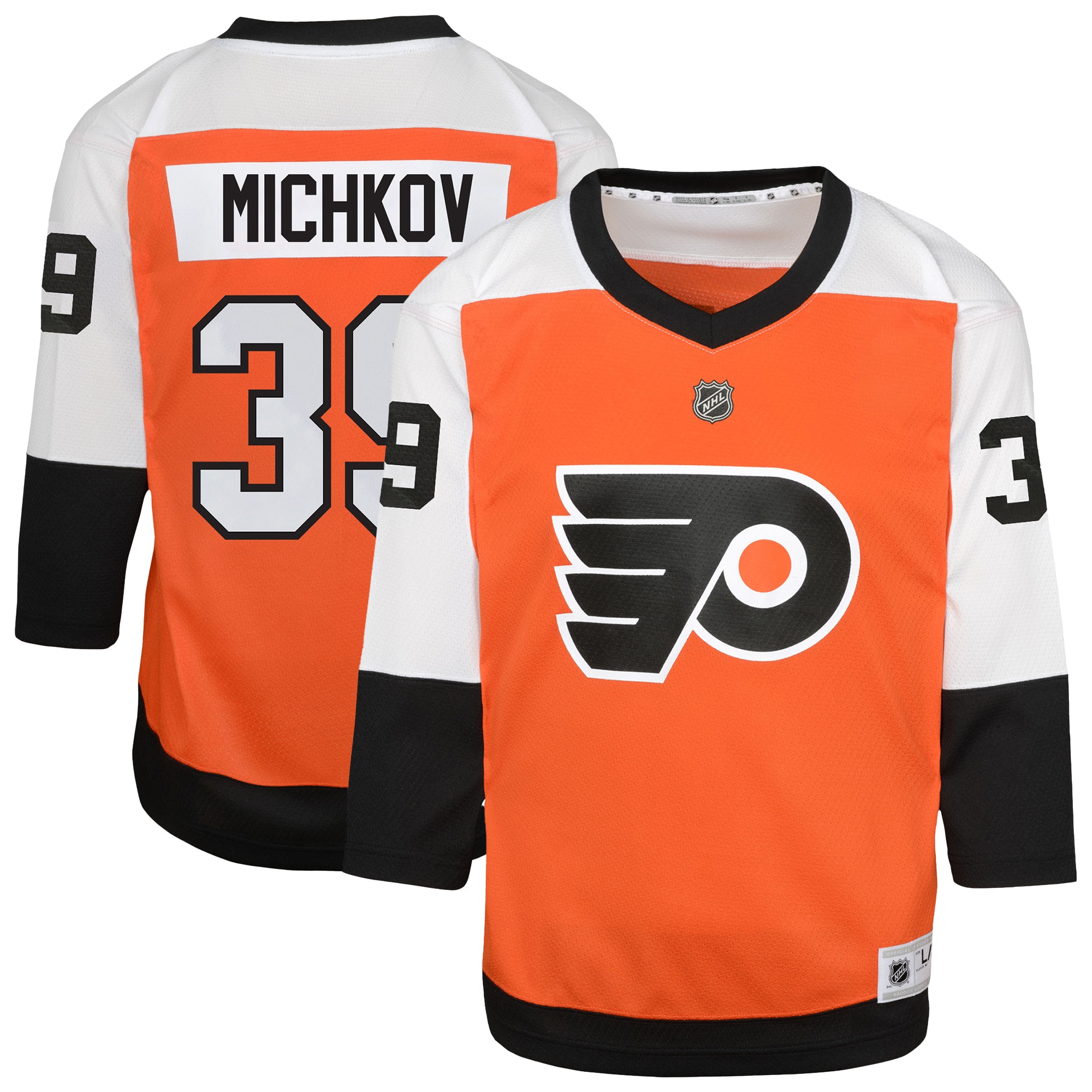 Youth Philadelphia Flyers Matvei Michkov Orange Home Player Jersey