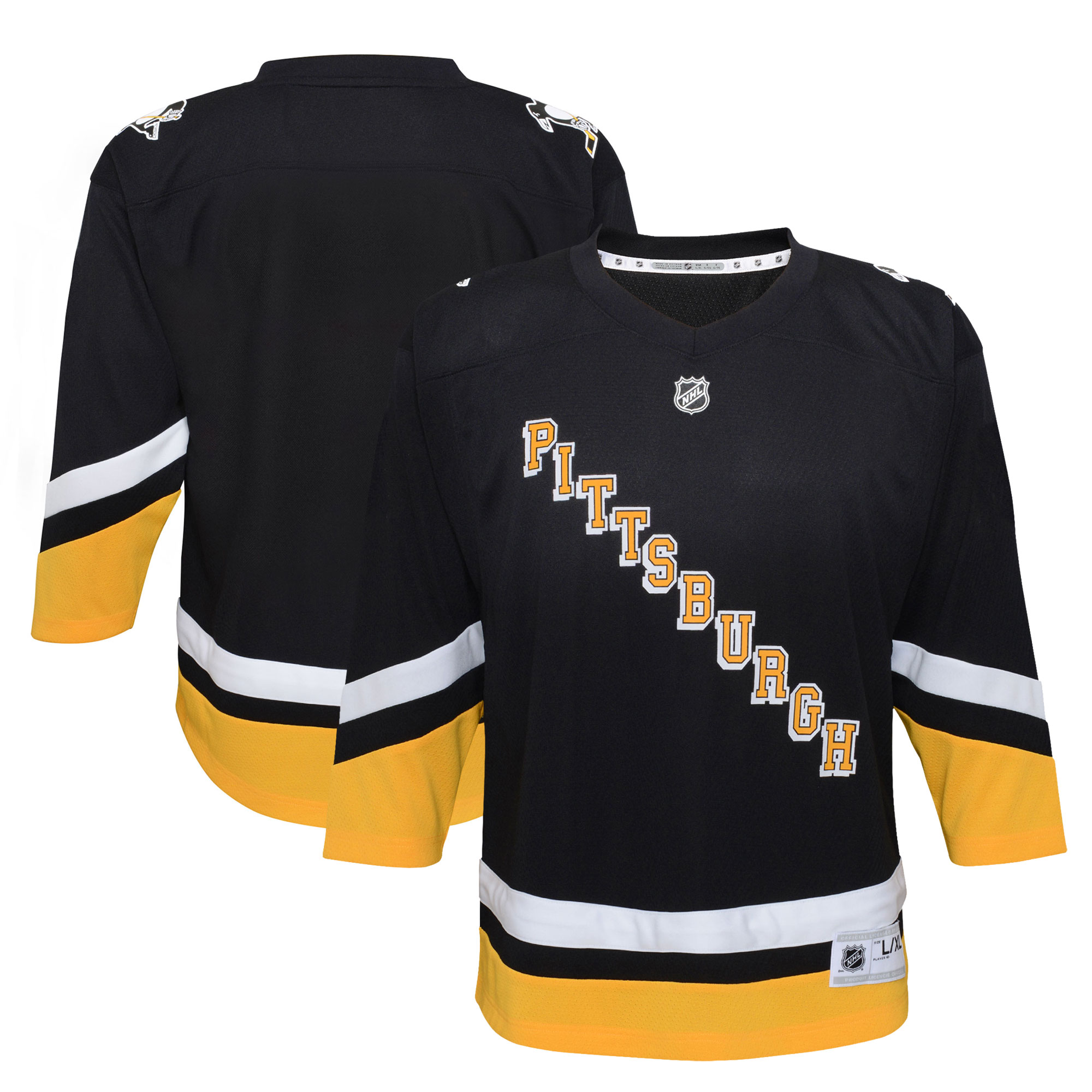 Youth Pittsburgh Penguins Black 2021/22 Alternate Jersey