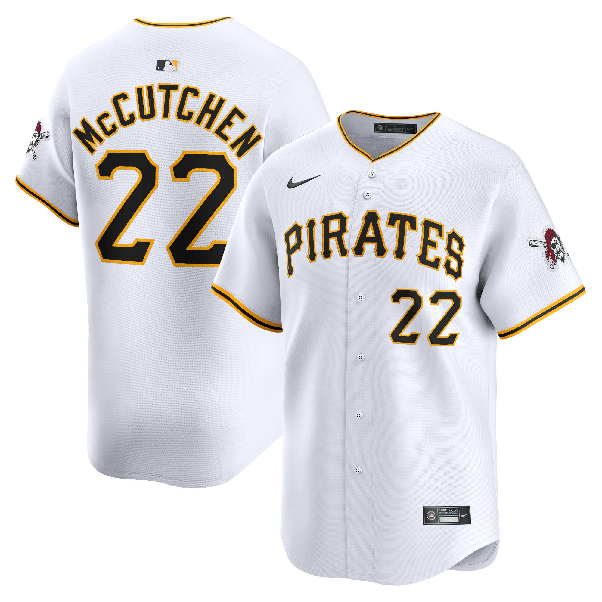 Youth Pittsburgh Pirates Andrew Mccutchen White Home Limited Player Jersey