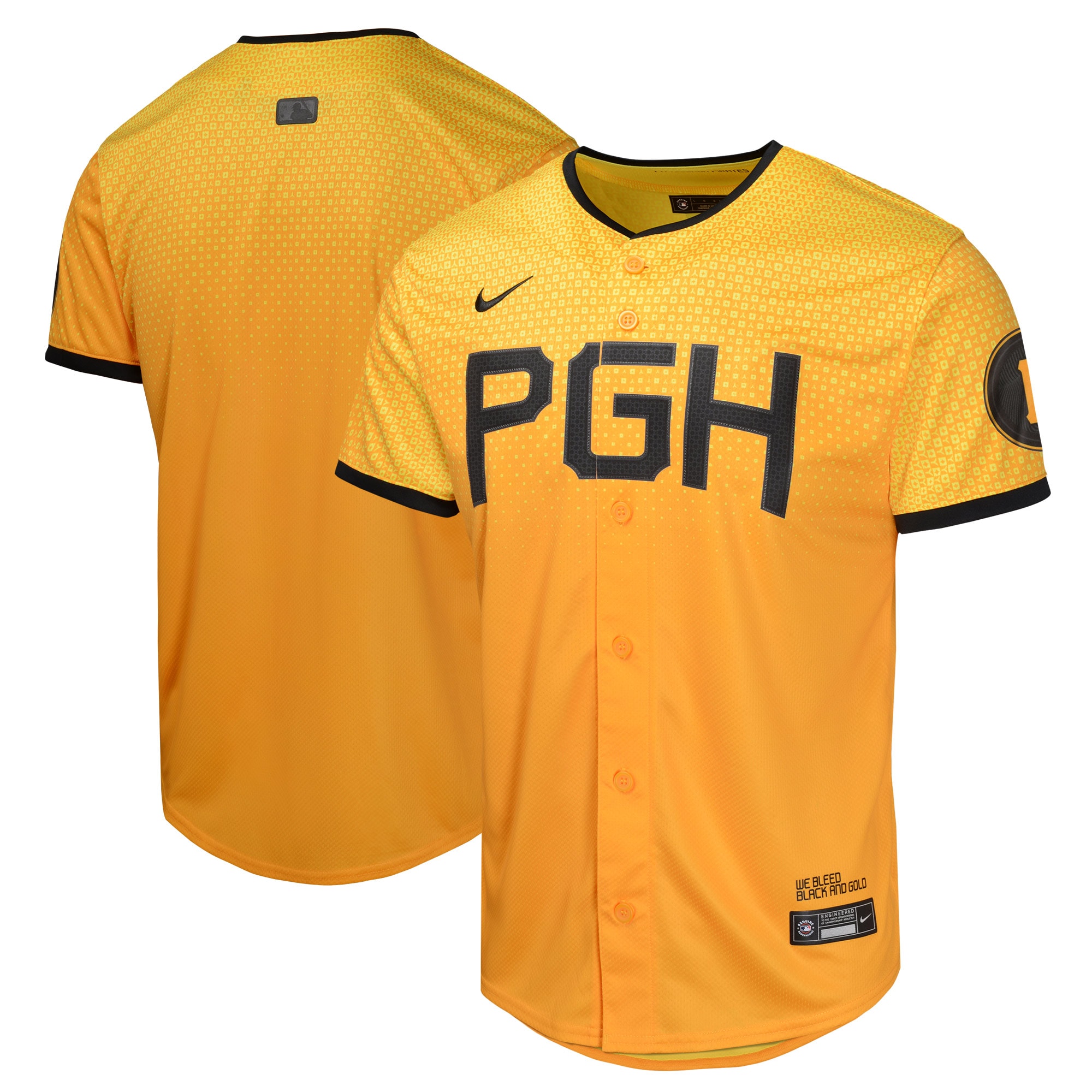 Youth Pittsburgh Pirates Gold City Connect Limited Jersey