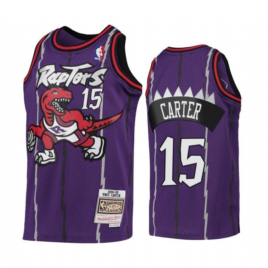 Youth Raptors Vince Carter 1998-99 Hardwood Classics Purple Jersey