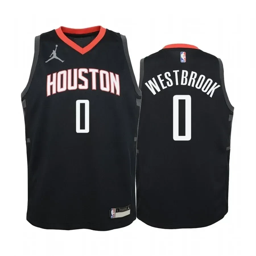 Youth Russell Westbrook Houston Rockets Red Statet Jersey Jumpman