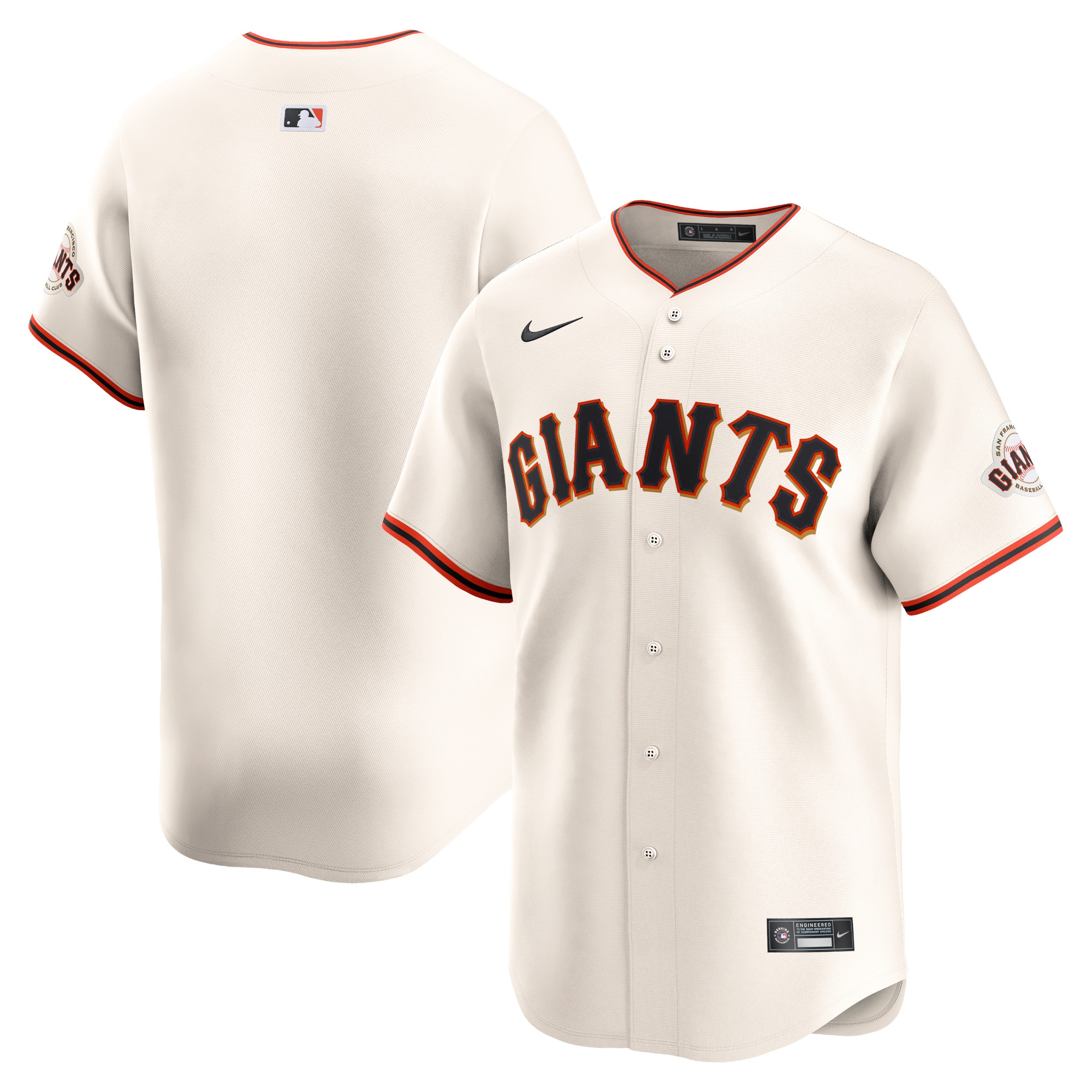 Youth San Francisco Giants Cream Home Limited Jersey