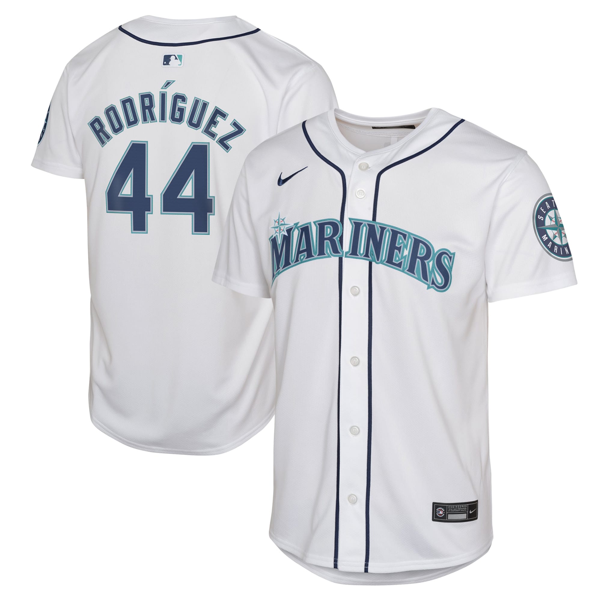 Youth Seattle Mariners Julio Rodr?guez White Home Limited Player Jersey