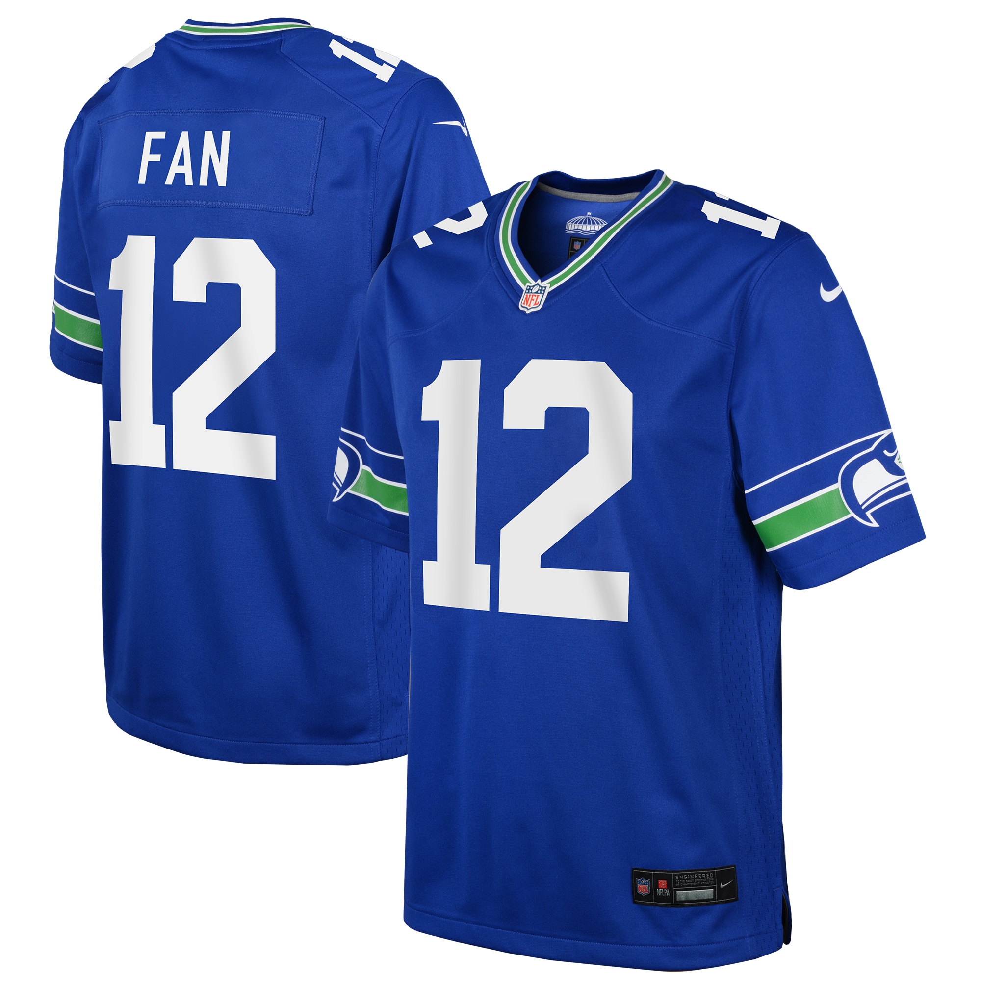 Youth Seattle Seahawks 12s Royal Game Jersey Js8833