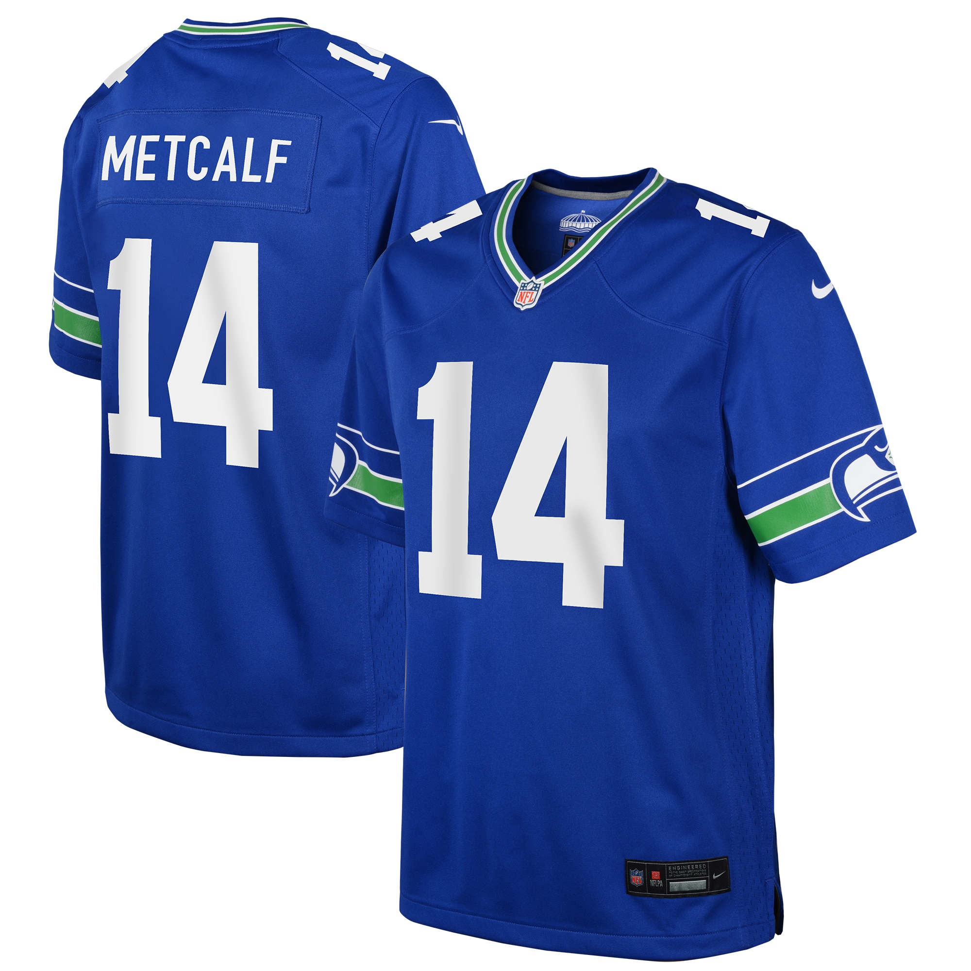 Youth Seattle Seahawks Dk Metcalf Royal Game Jersey Js4264