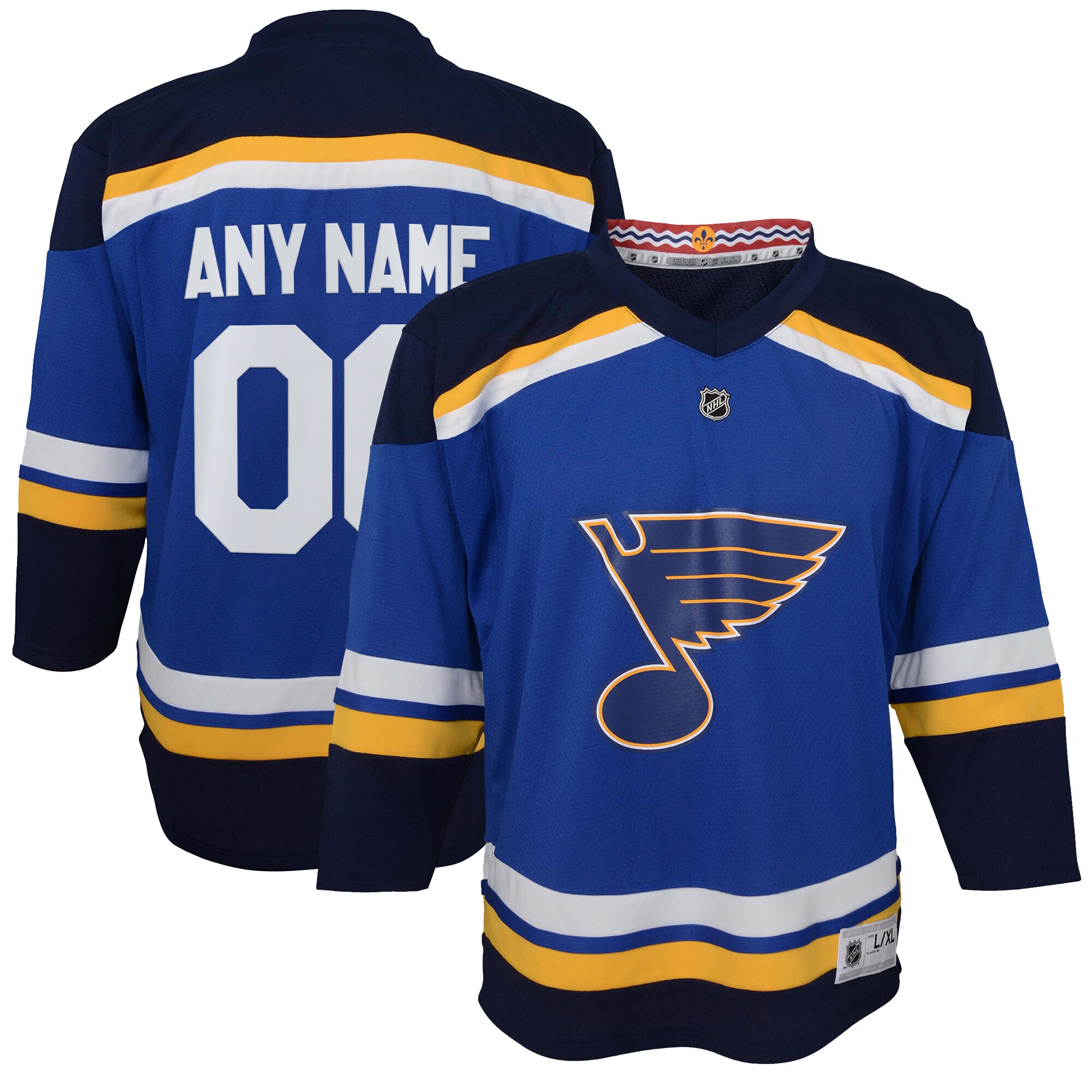 Youth St. Louis Blues Blue Home Custom Jersey