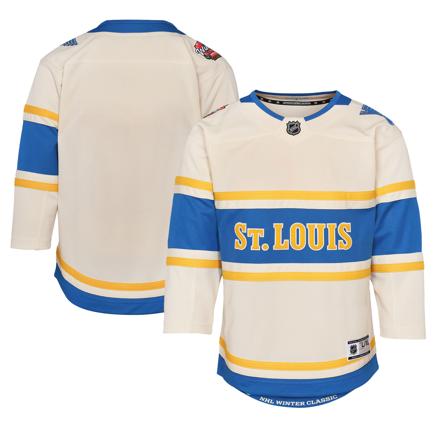 Youth St. Louis Blues Cream 2025 Nhl Winter Classic Premier Jersey