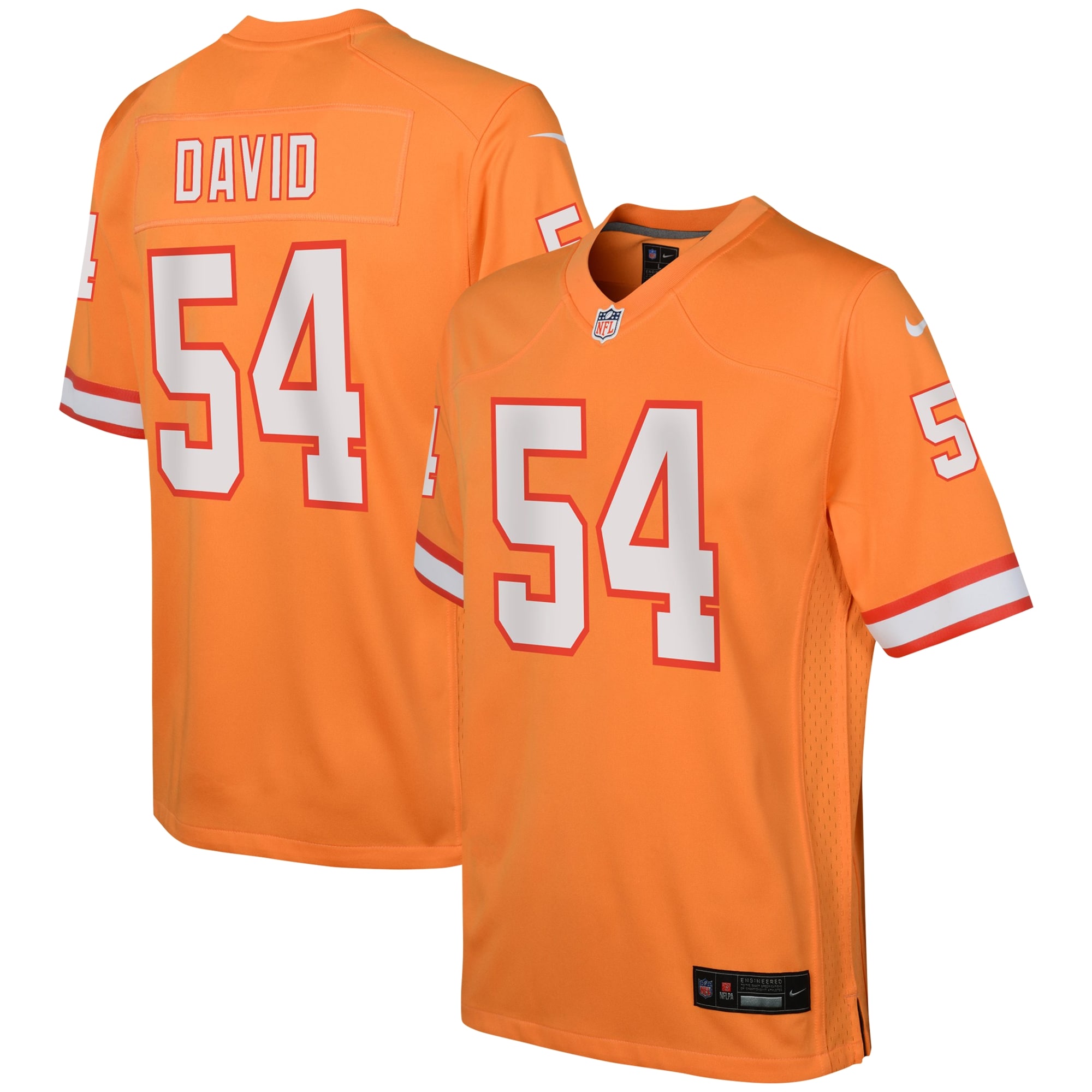 Youth Tampa Bay Buccaneers Lavonte David Orange Game Jersey Js9357