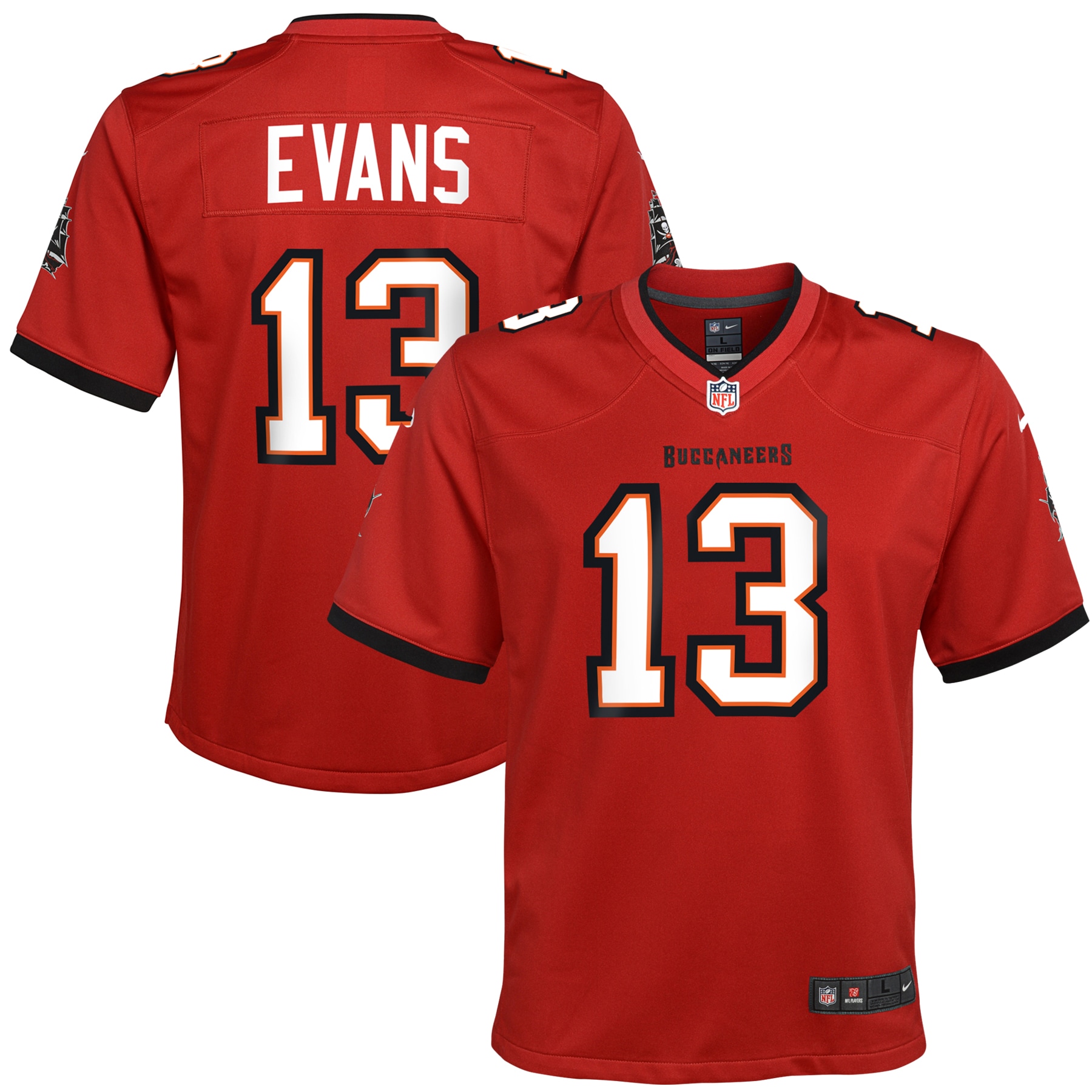 Youth Tampa Bay Buccaneers Mike Evans Red Game Jersey Js6722
