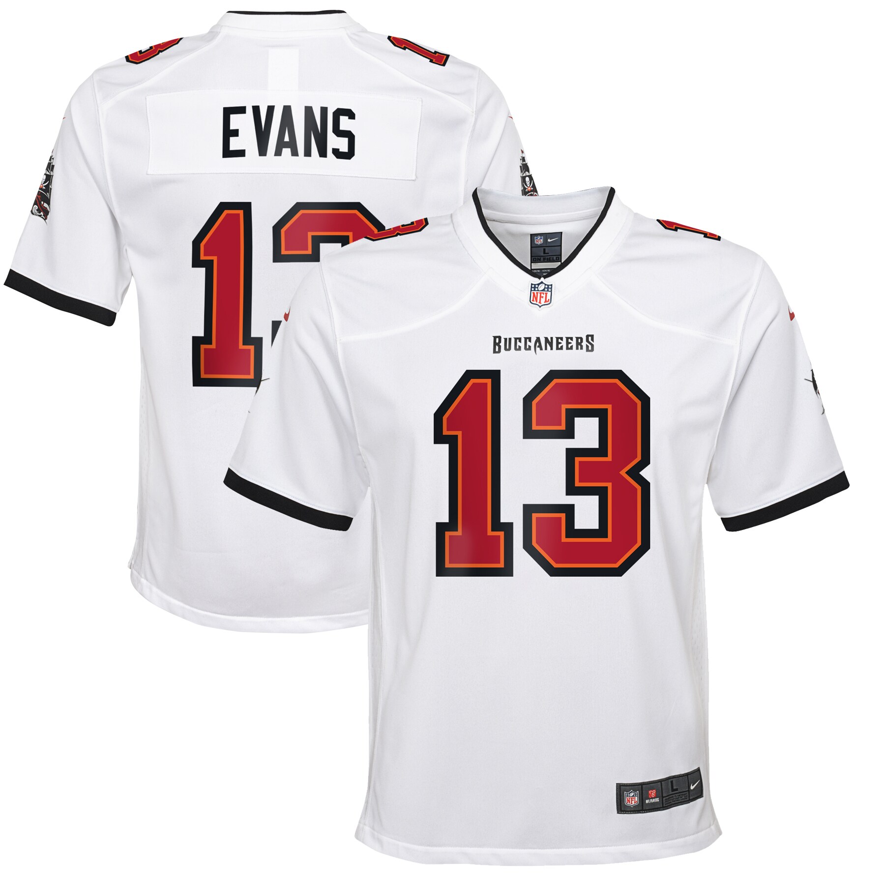 Youth Tampa Bay Buccaneers Mike Evans White Game Jersey Js1518