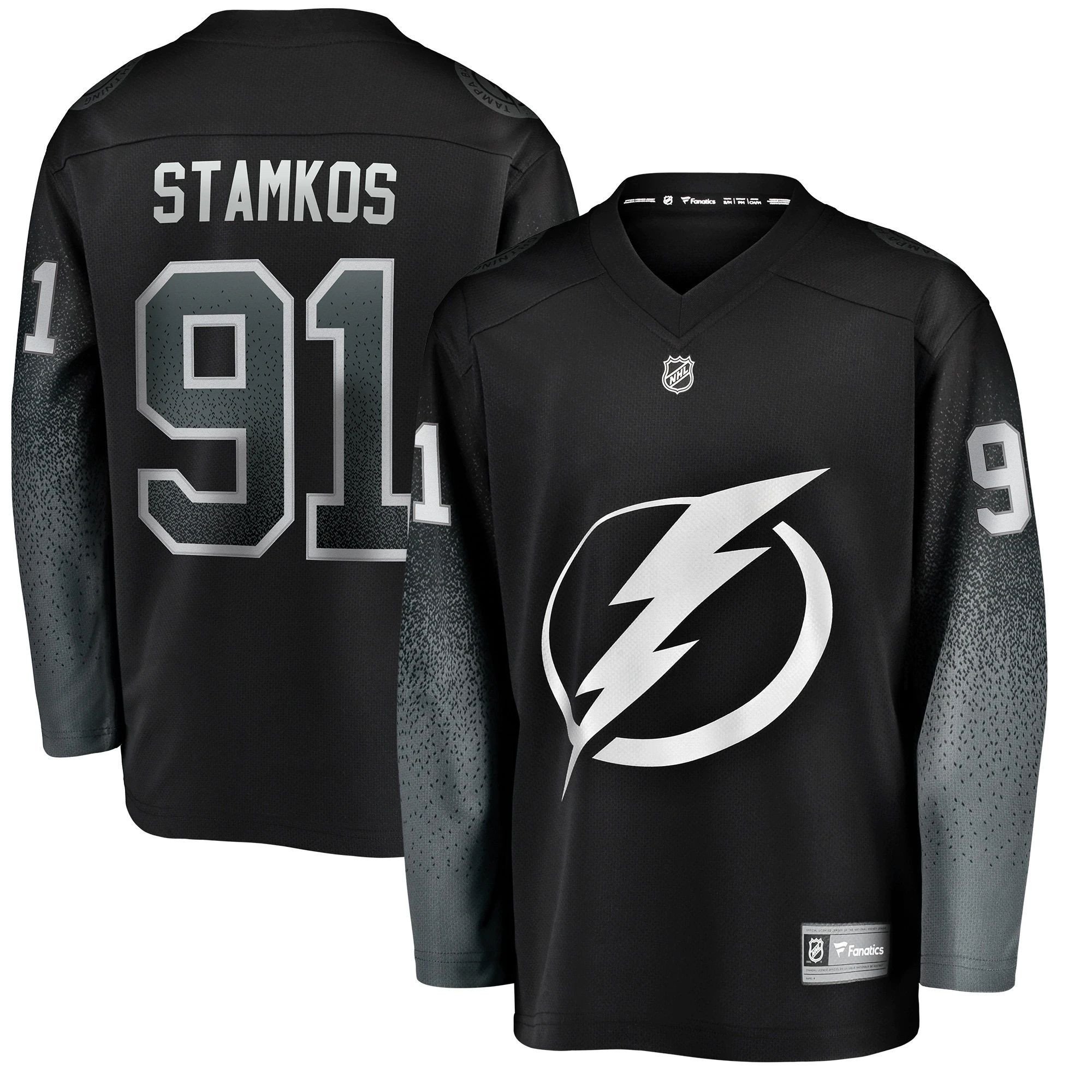 Youth Tampa Bay Lightning Steven Stamkos Black Alternate Breakaway Player Jersey