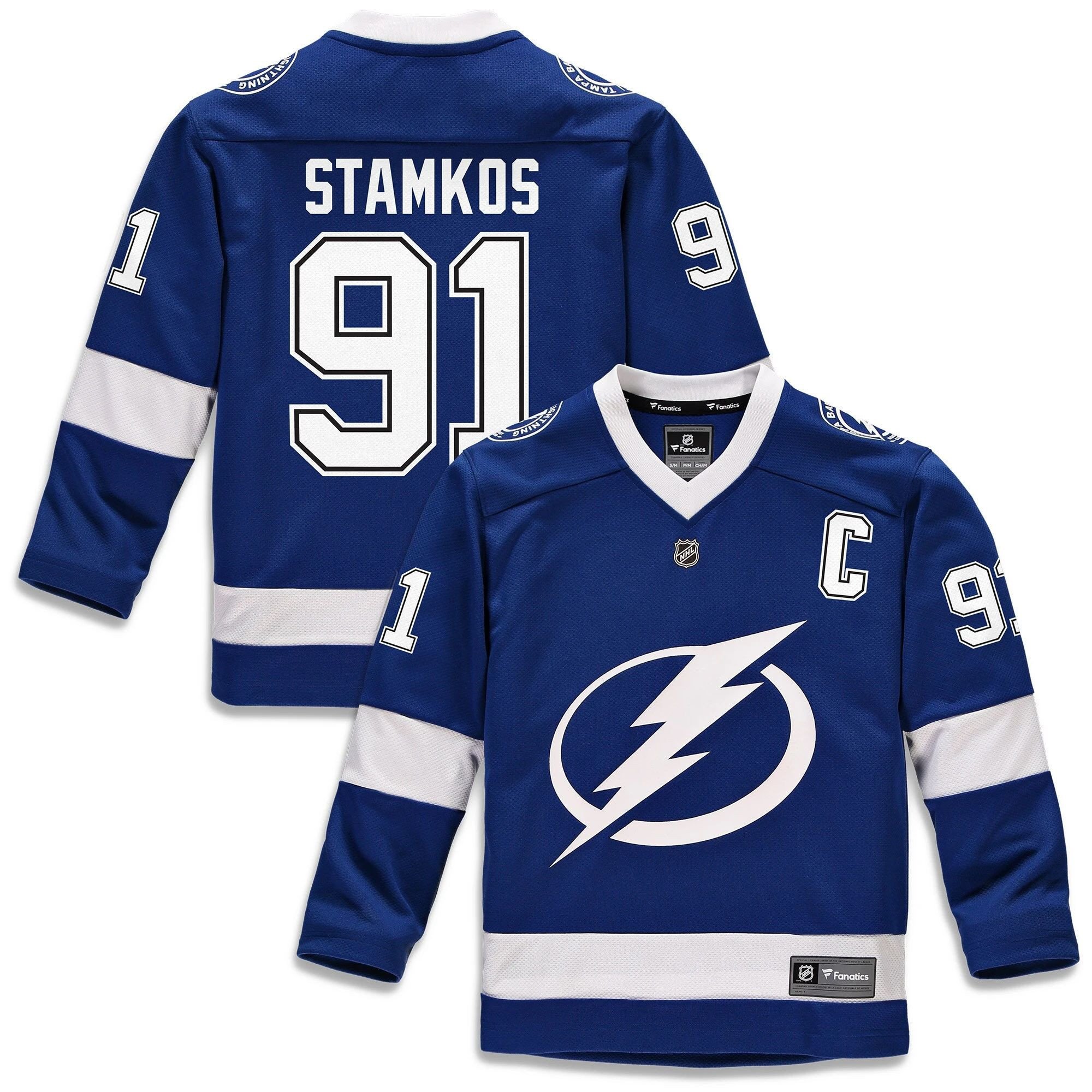 Youth Tampa Bay Lightning Steven Stamkos Blue Player Jersey