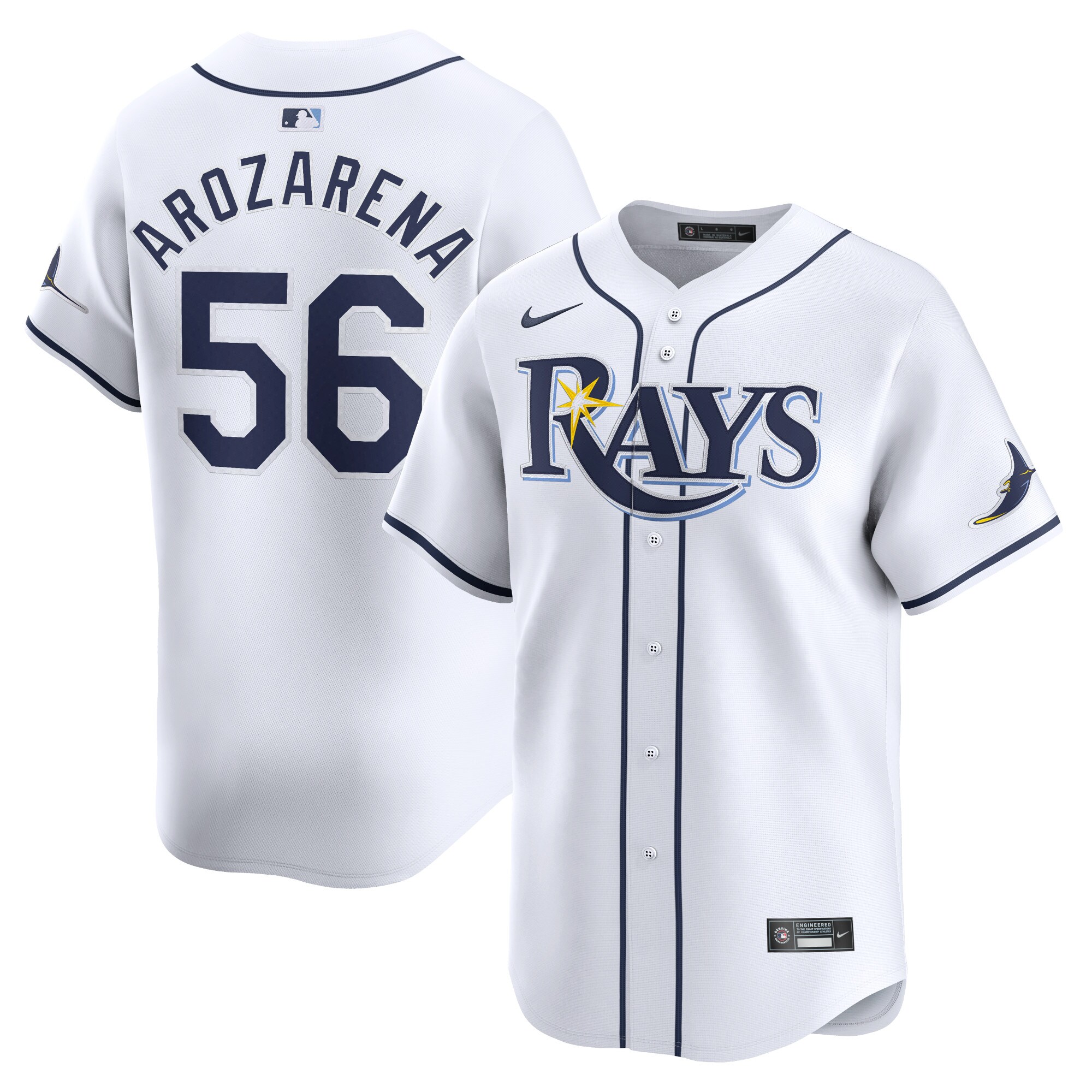 Youth Tampa Bay Rays Randy Arozarena White Home Limited Player Jersey