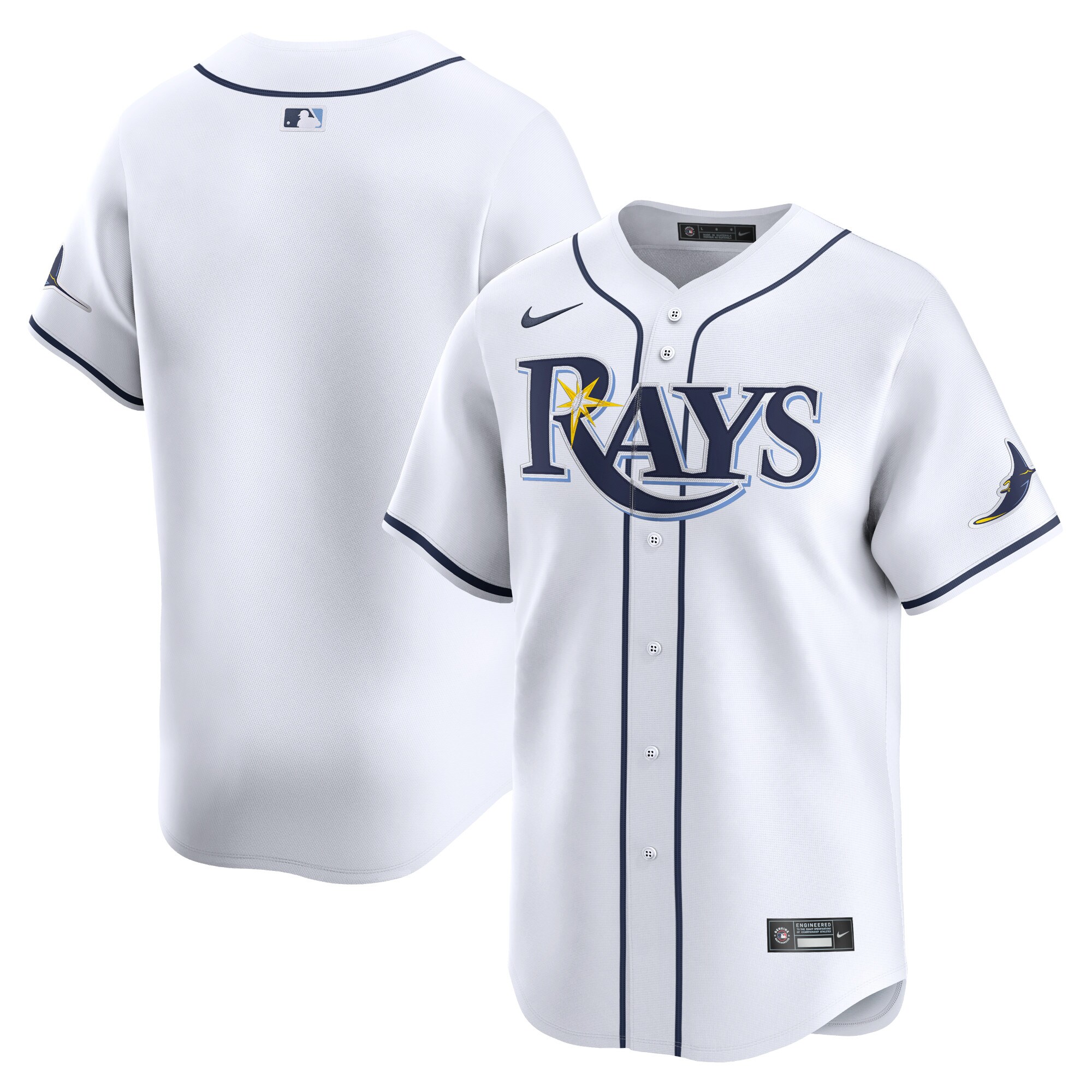 Youth Tampa Bay Rays White Home Limited Jersey