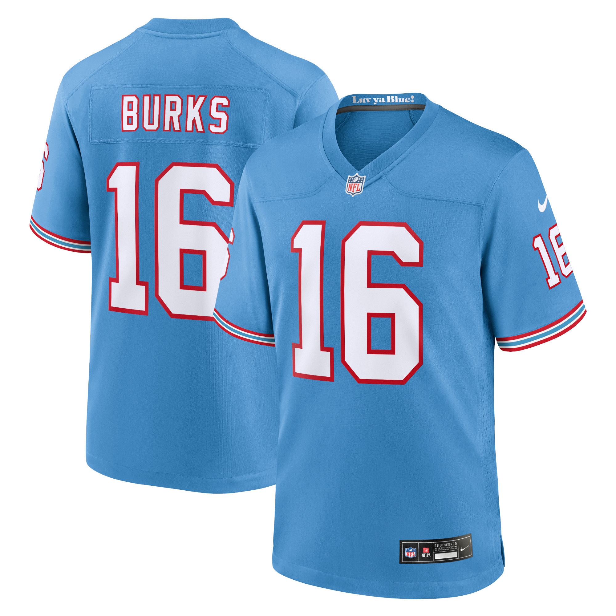 Youth Tennessee Titans Treylon Burks Light Blue Game Jersey Js6380