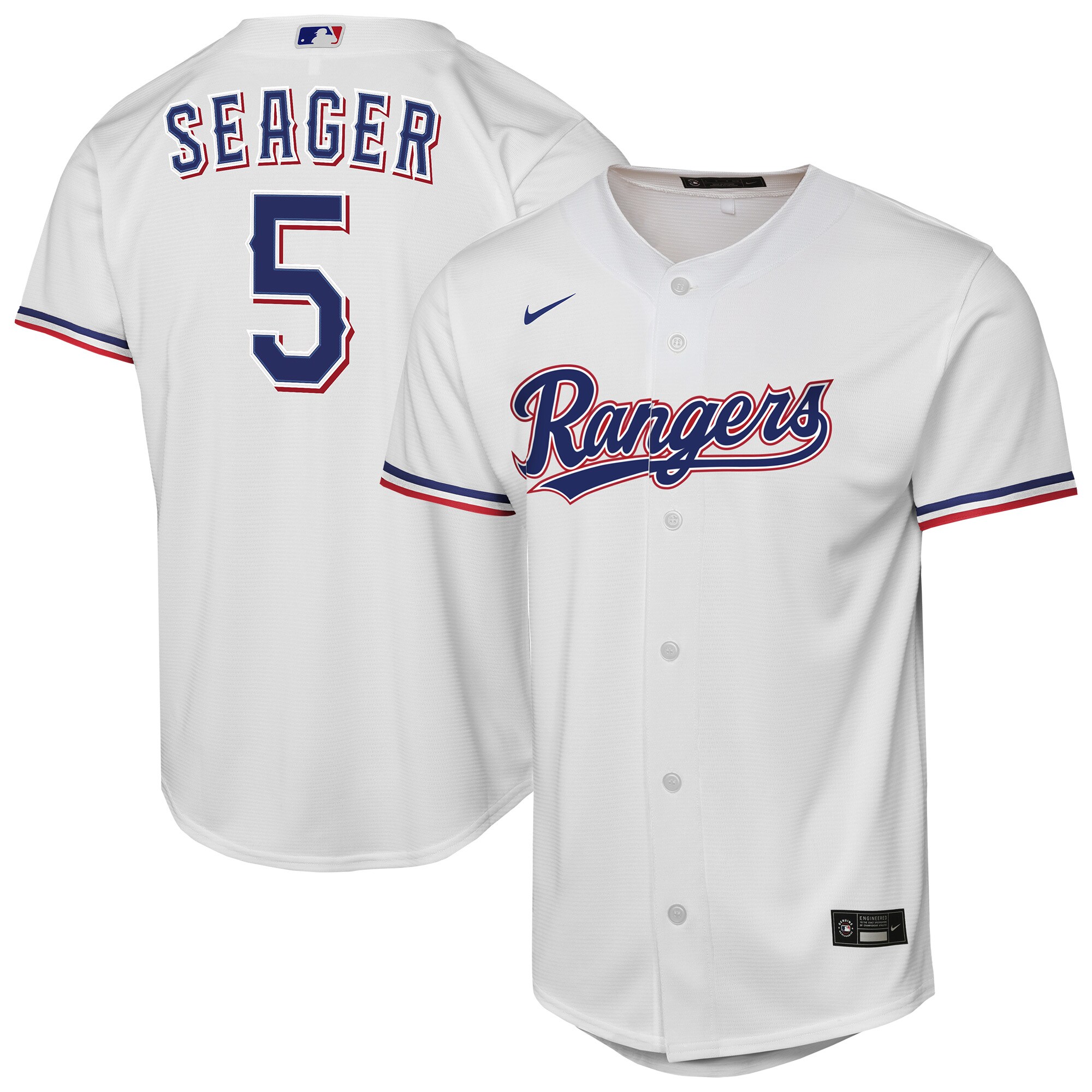 Youth Texas Rangers Corey Seager White Home Player Jersey