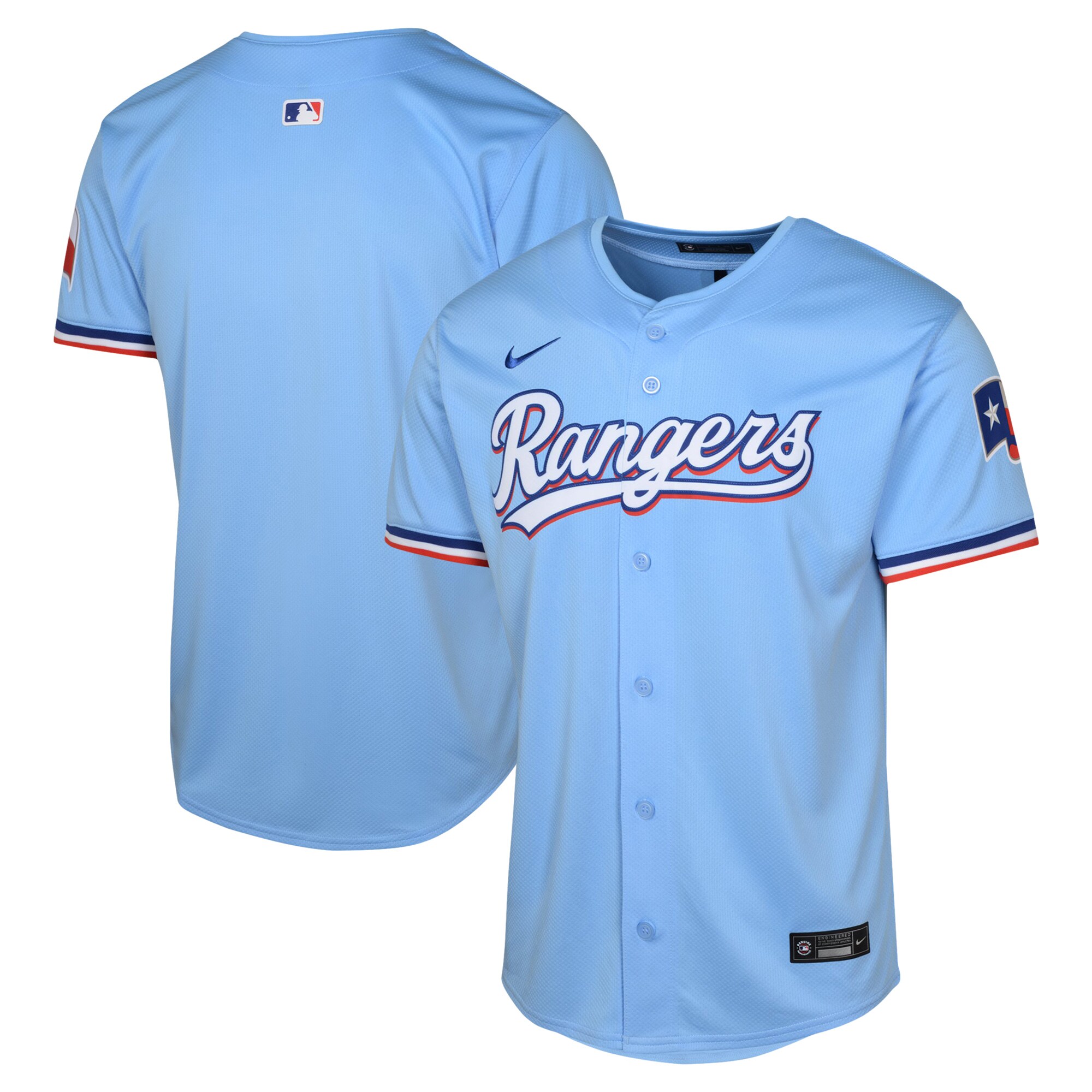 Youth Texas Rangers Light Blue Alternate Limited Jersey