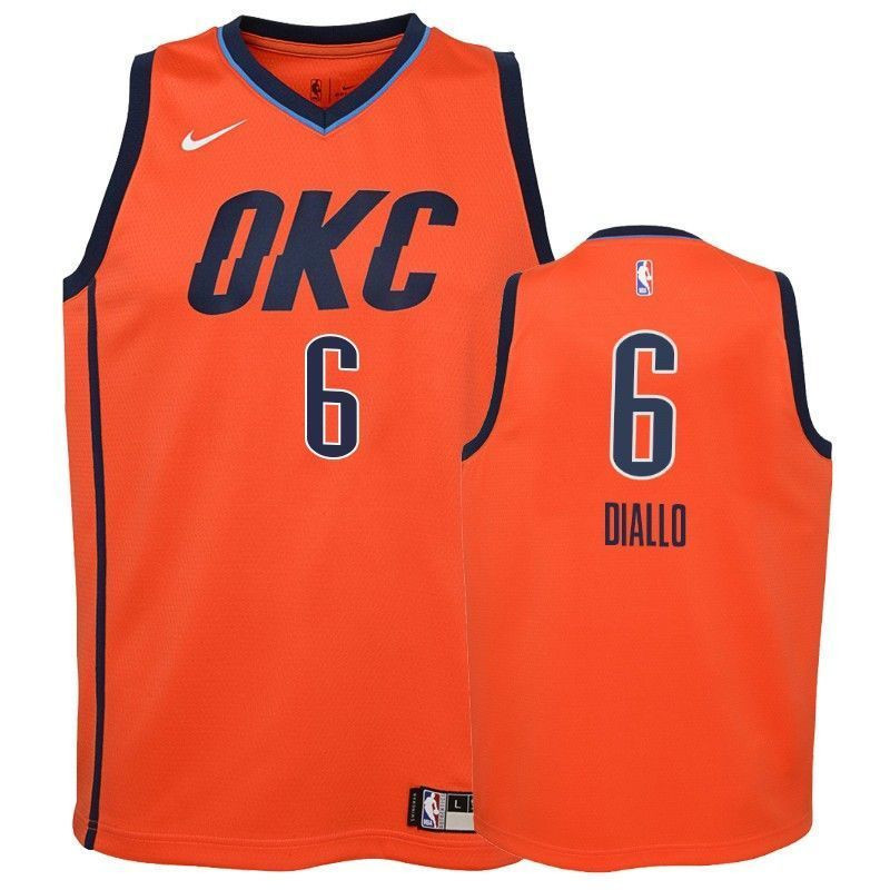 Youth Thunder Hamidou Diallo 6 2018-19 Earned Orange Jersey