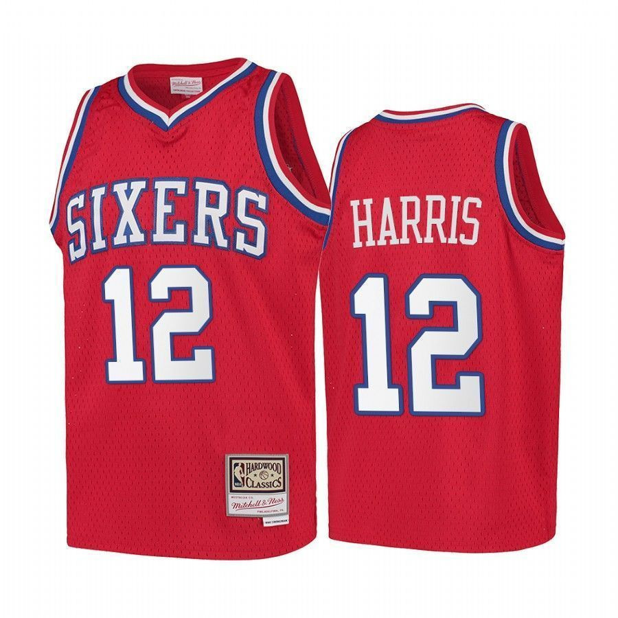 Youth Tobias Harris Philadelphia 76ers Hardwood Classics Kids Jersey - Red