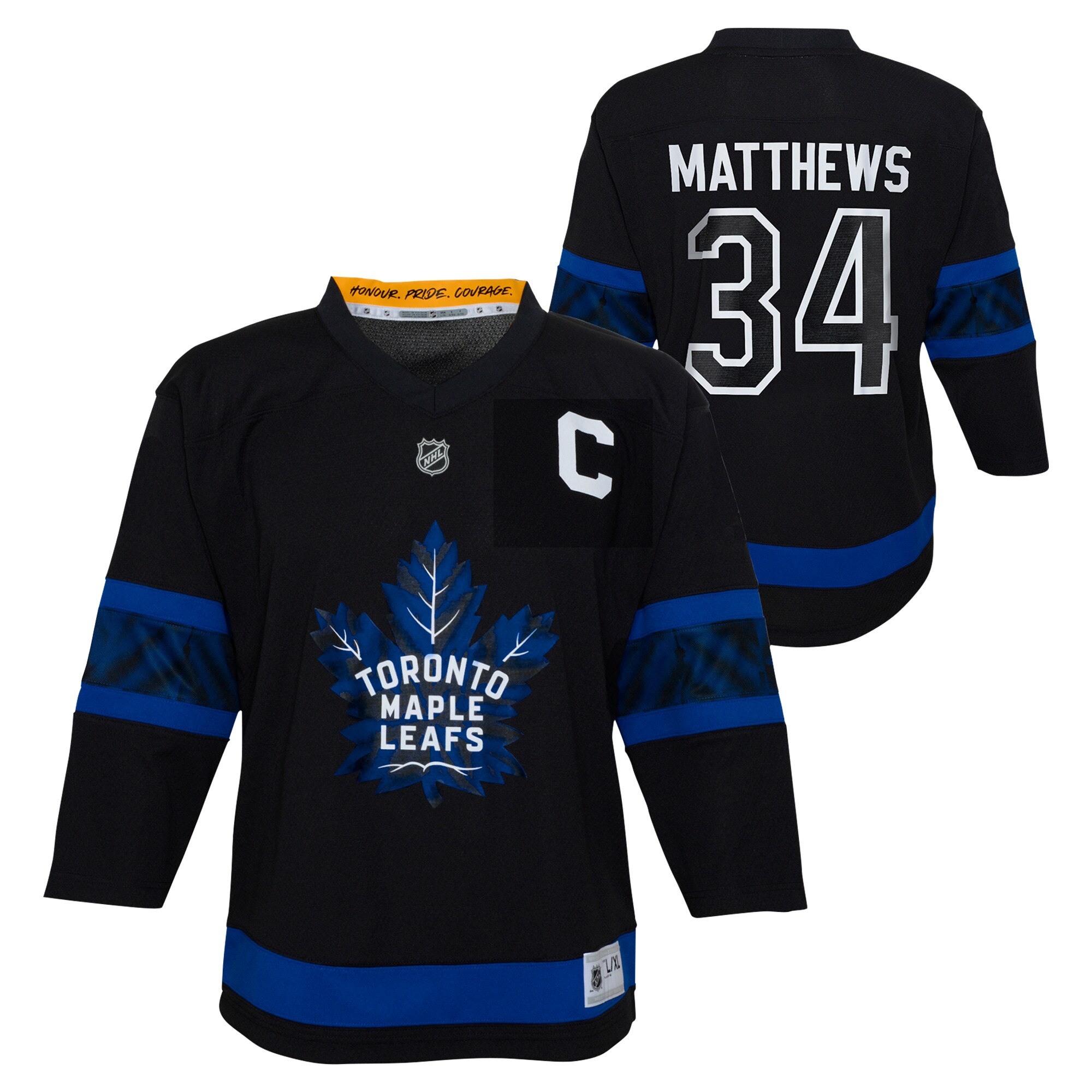 Youth Toronto Maple Leafs Auston Matthews Black Alternate Player Jersey