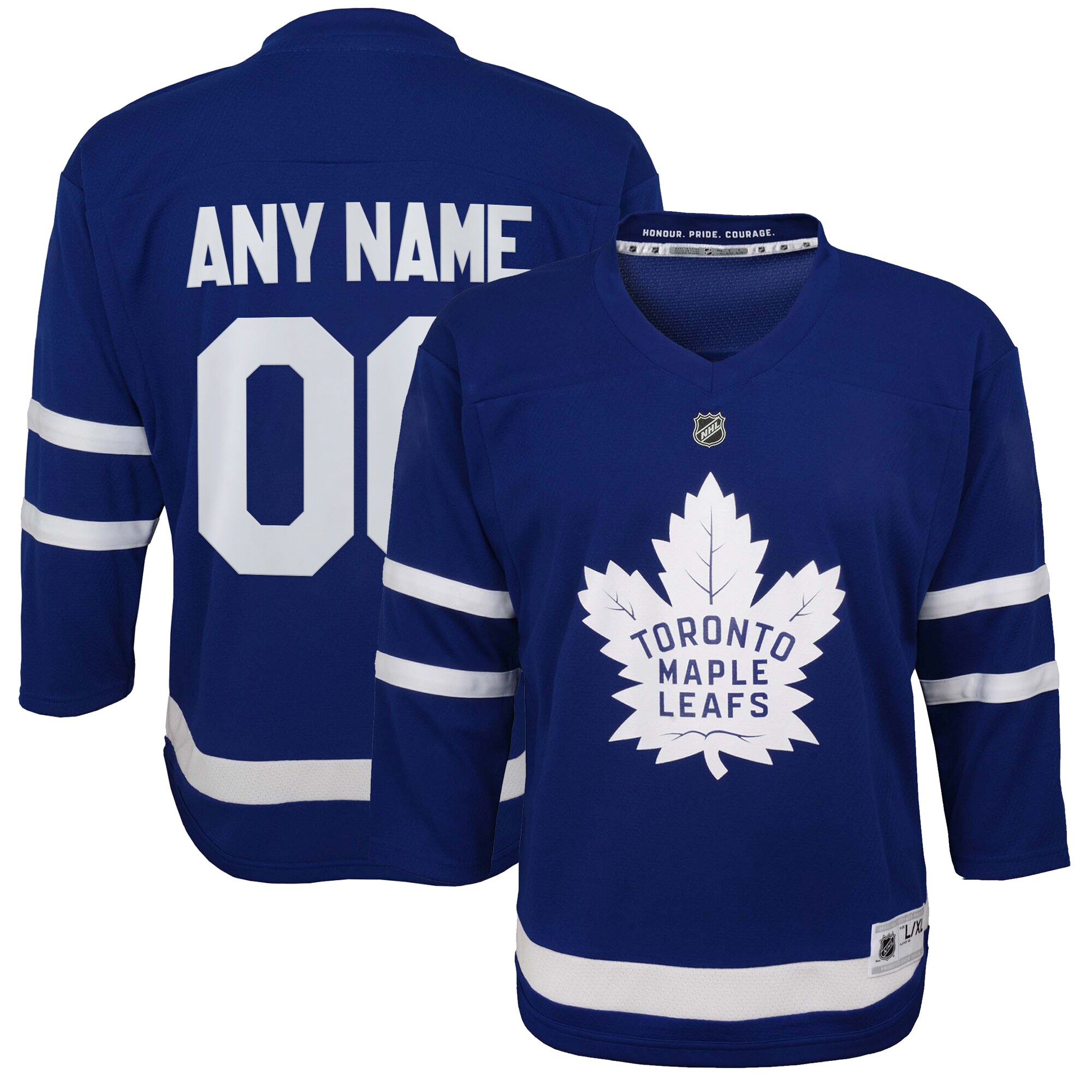 Youth Toronto Maple Leafs Blue Home Custom Jersey
