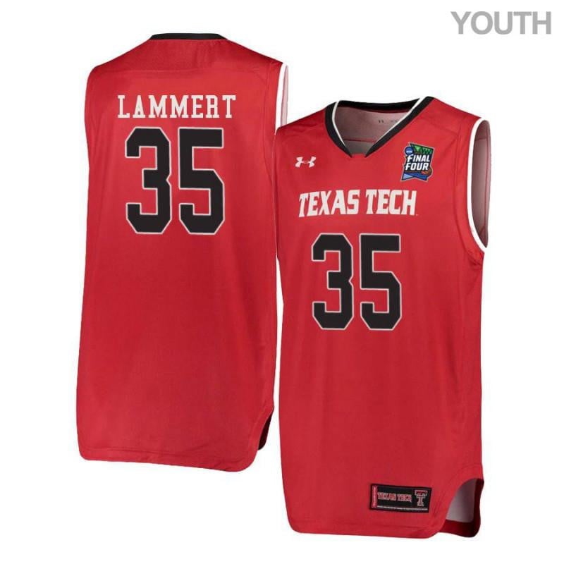 Youth Under Armour 35 Clark Lammert Red Texas Tech Red Raiders Basketball Jersey