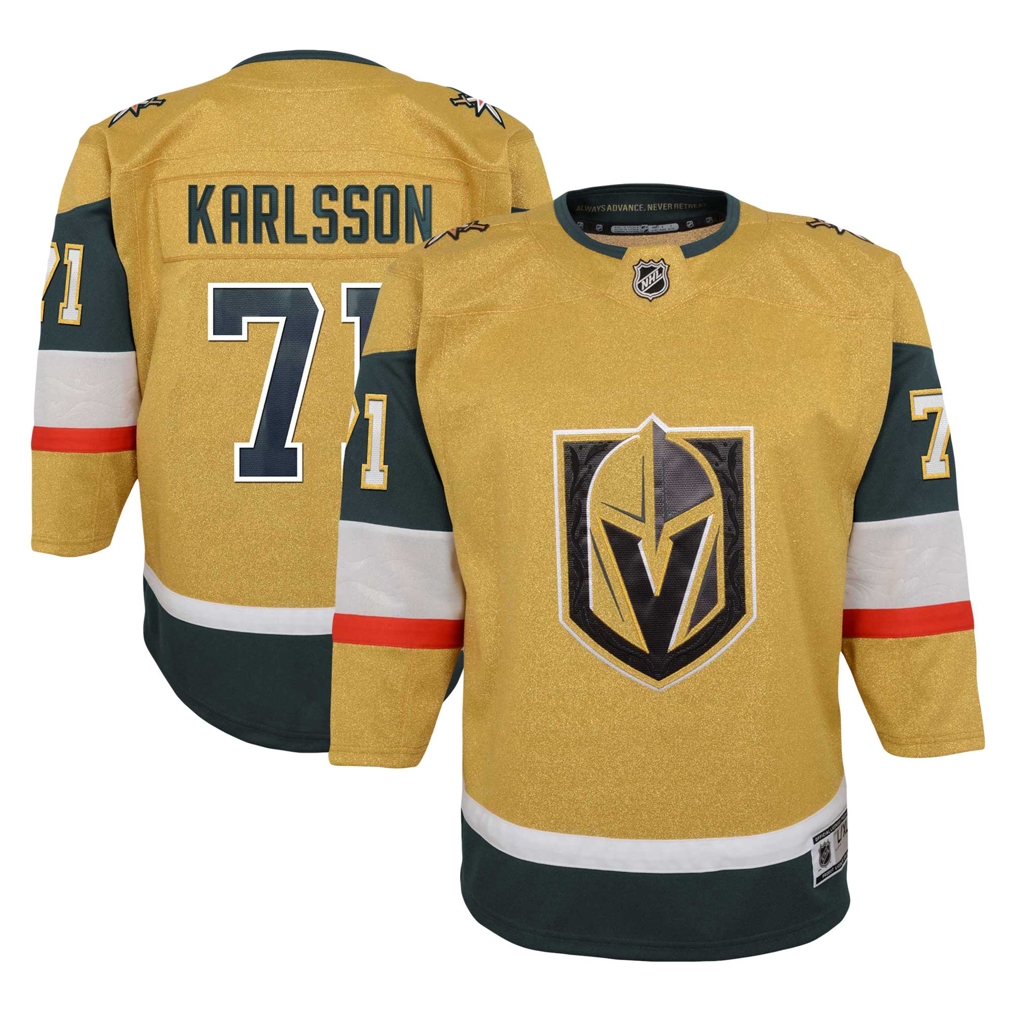 Youth Vegas Golden Knights William Karlsson Gold Home Premier Player Jersey