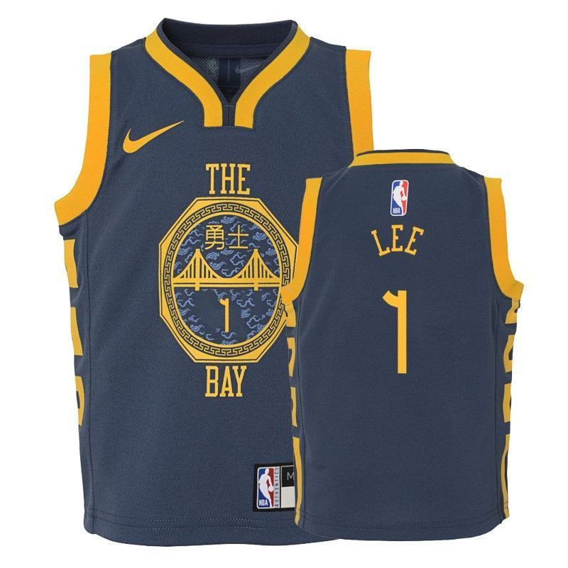 Youth Warriors Damion Lee 1 City Navy Jersey