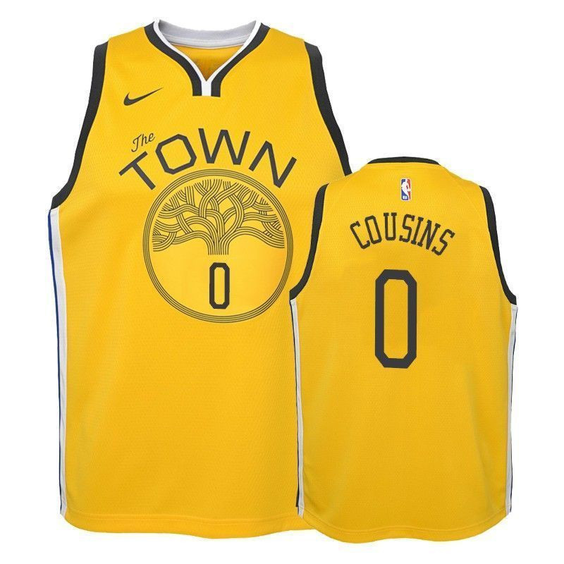 Youth Warriors Demarcus Cousins 0 Earned Yellow Jersey