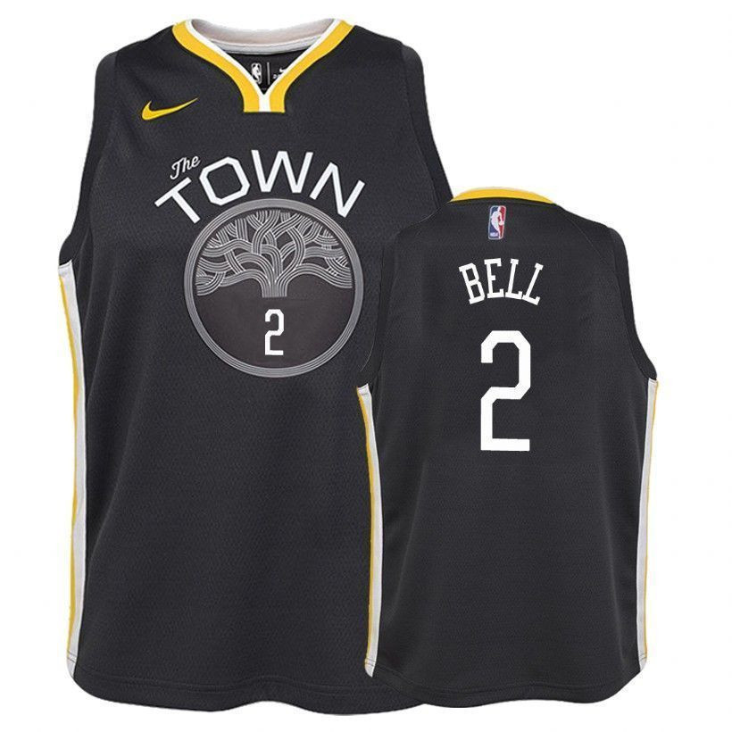 Youth Warriors 's Jordan Bell 2 Statet Edition Gray Jersey