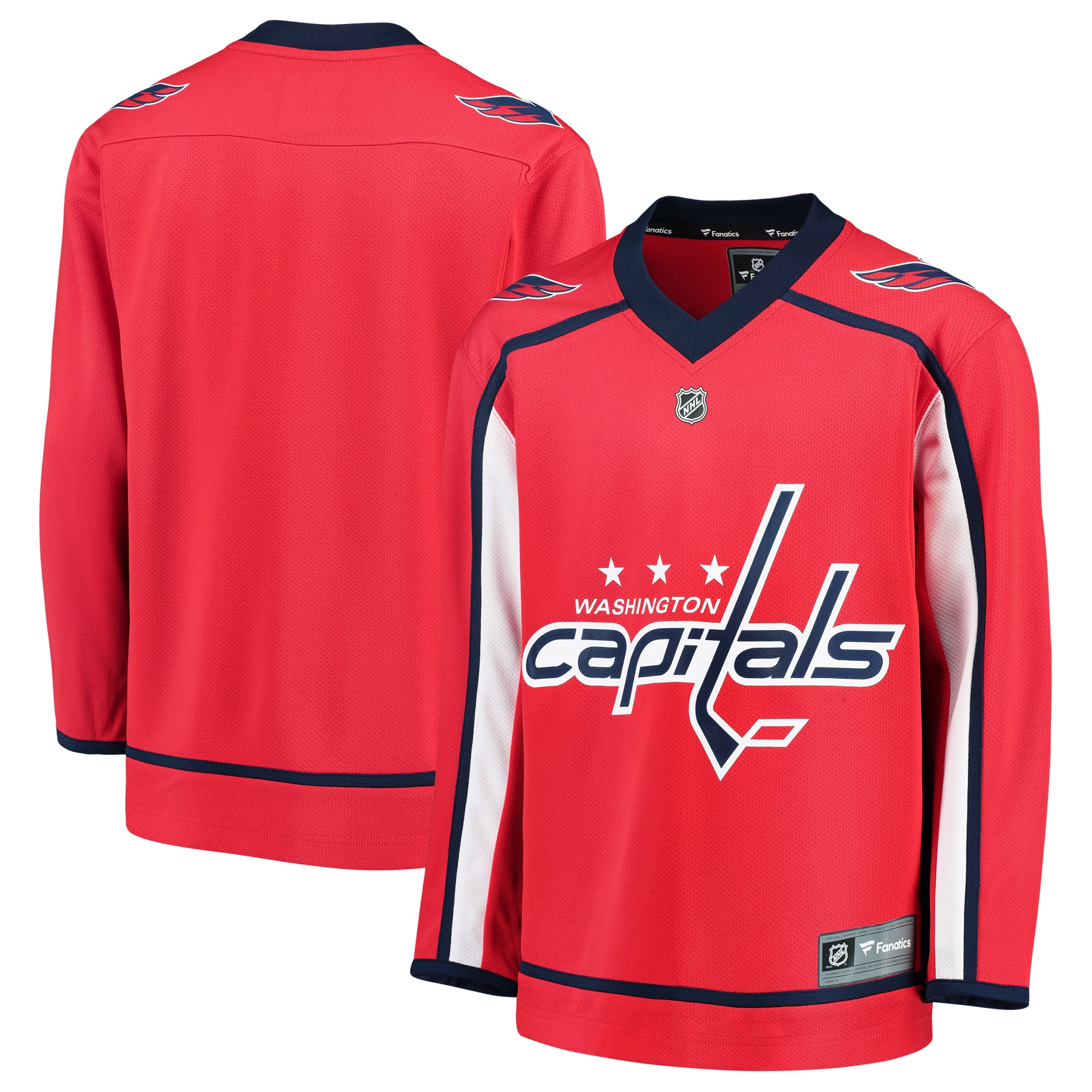 Youth Washington Capitals Red Home Blank Jersey