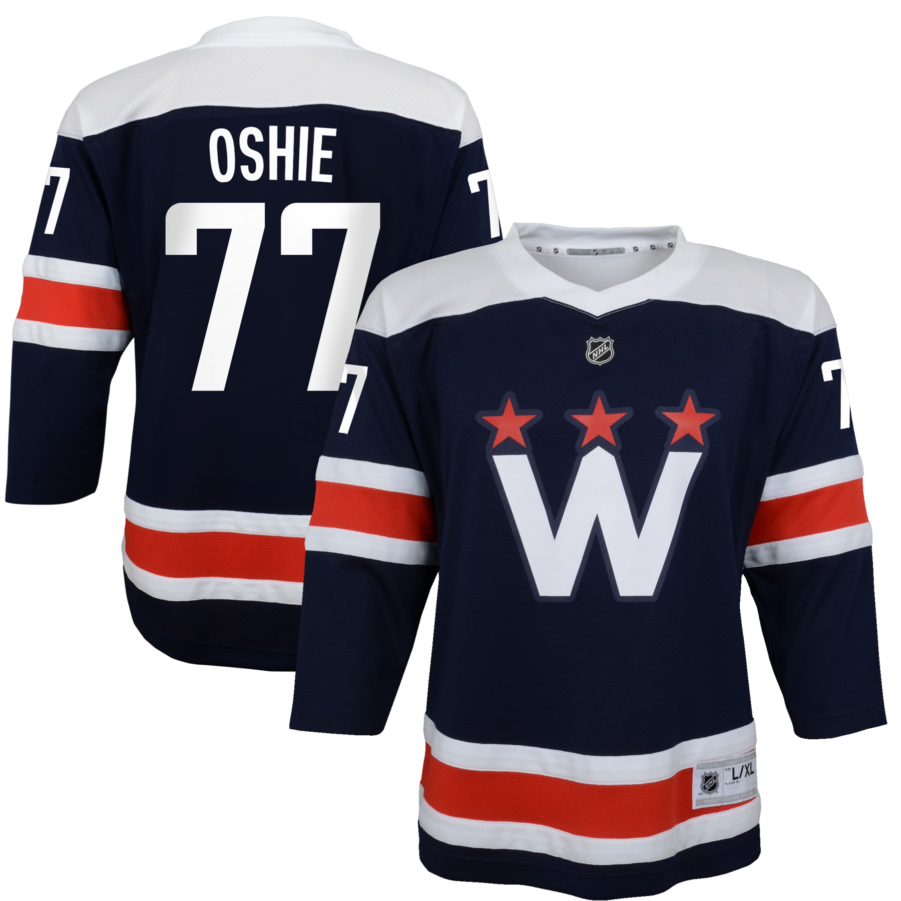 Youth Washington Capitals Tj Oshie Navy 2020/21 Alternate Player Jersey