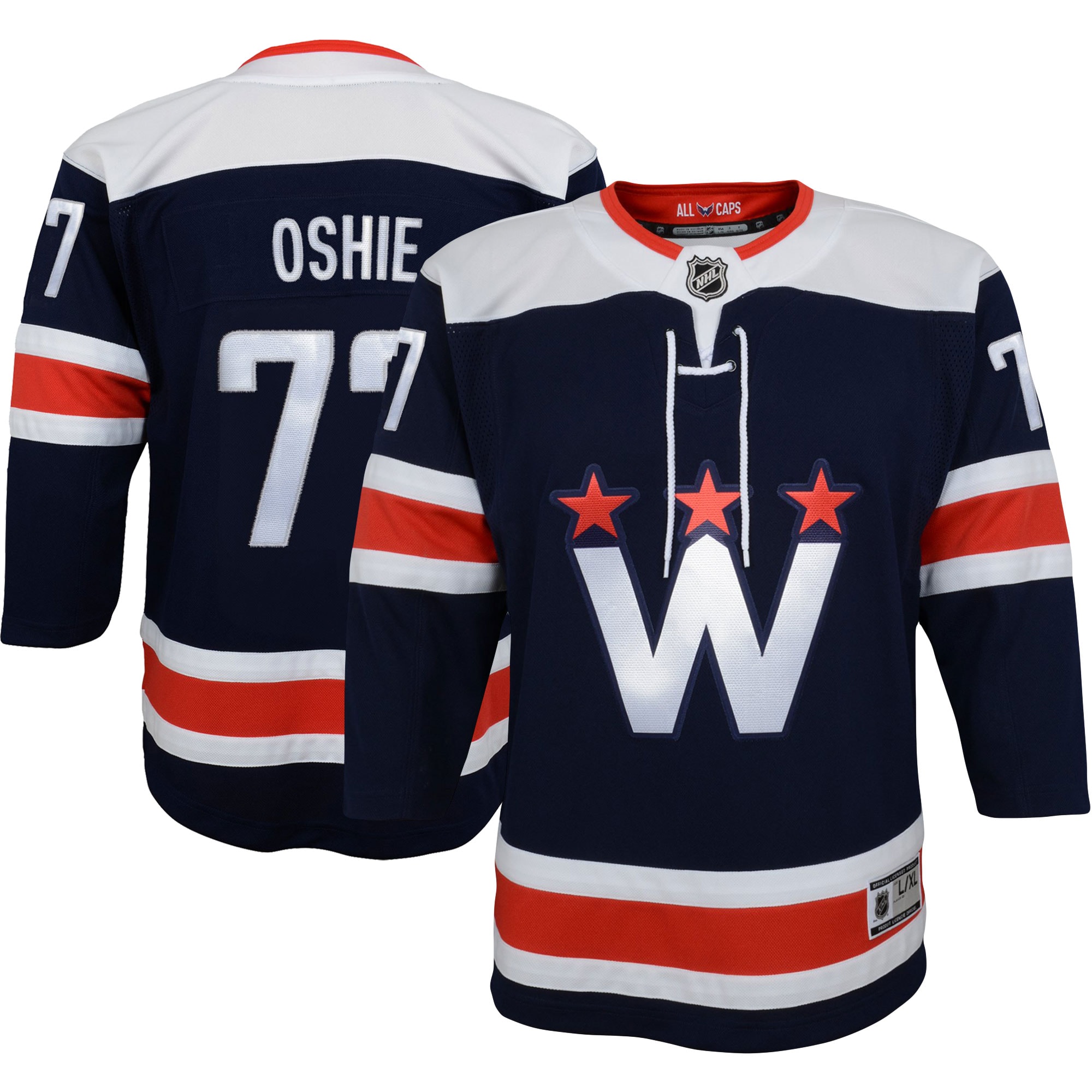 Youth Washington Capitals Tj Oshie Navy Alternate Premier Player Jersey
