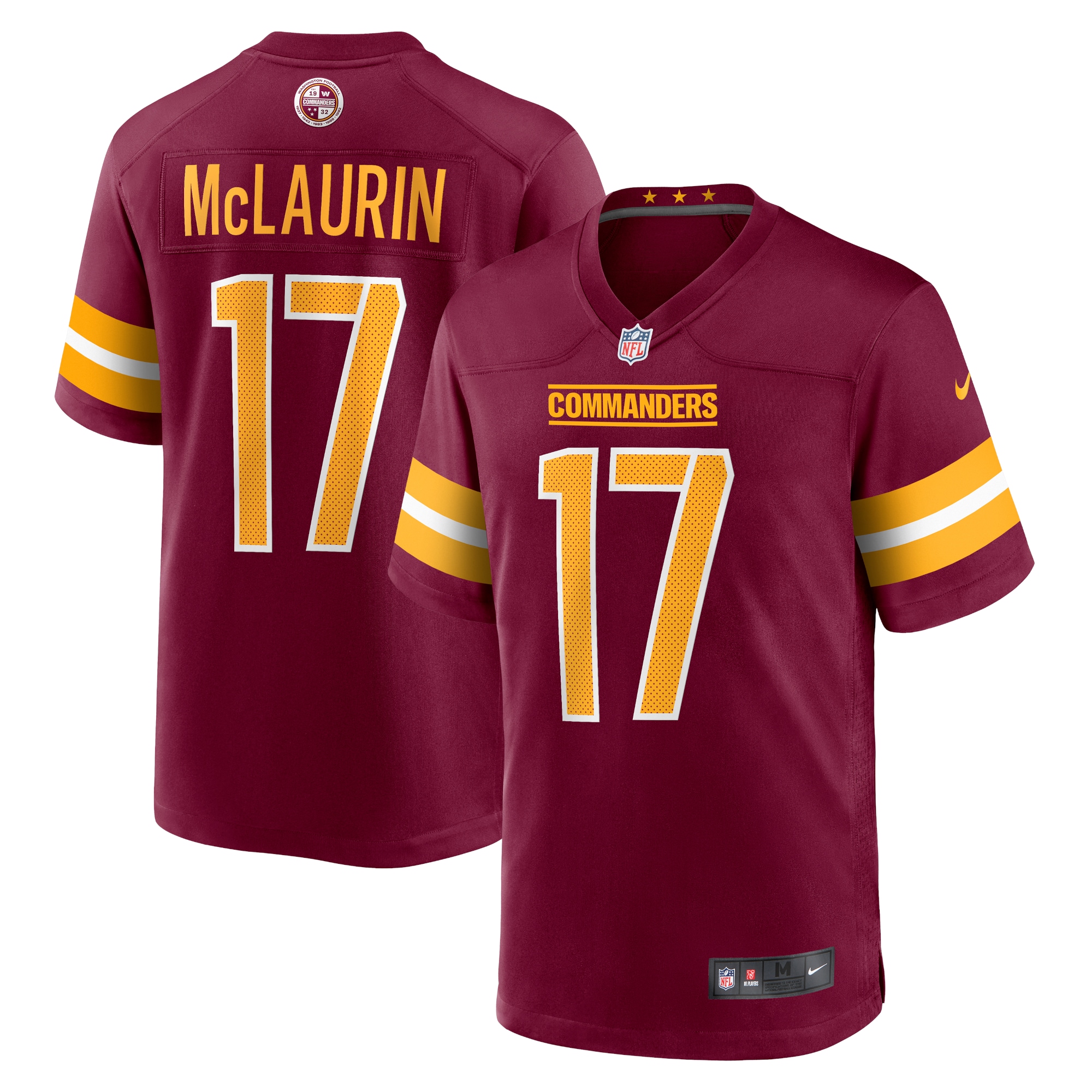 Youth Washington Commanders Terry Mclaurin Burgundy Game Jersey Js3860