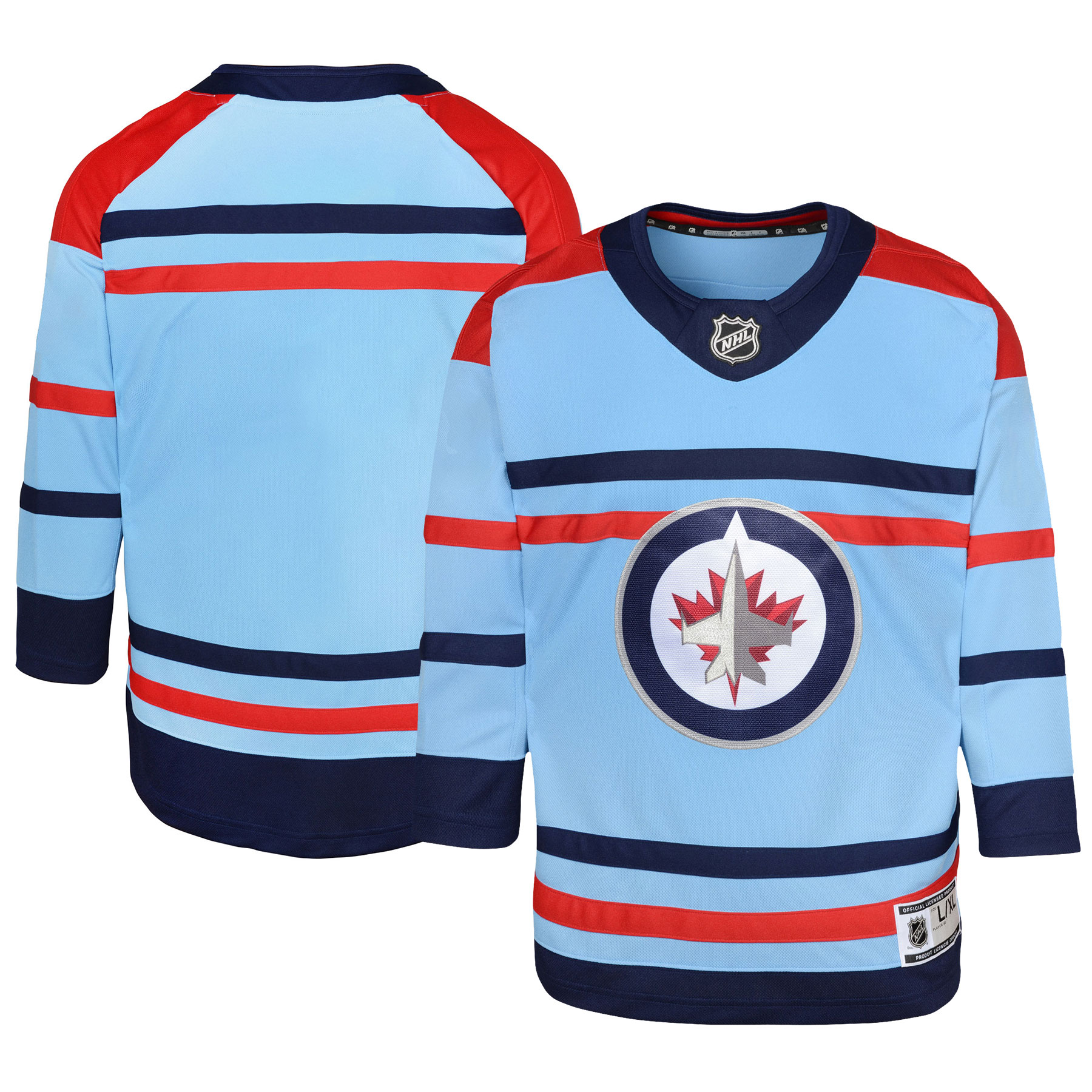Youth Winnipeg Jets Light Blue Anniversary Premier Jersey