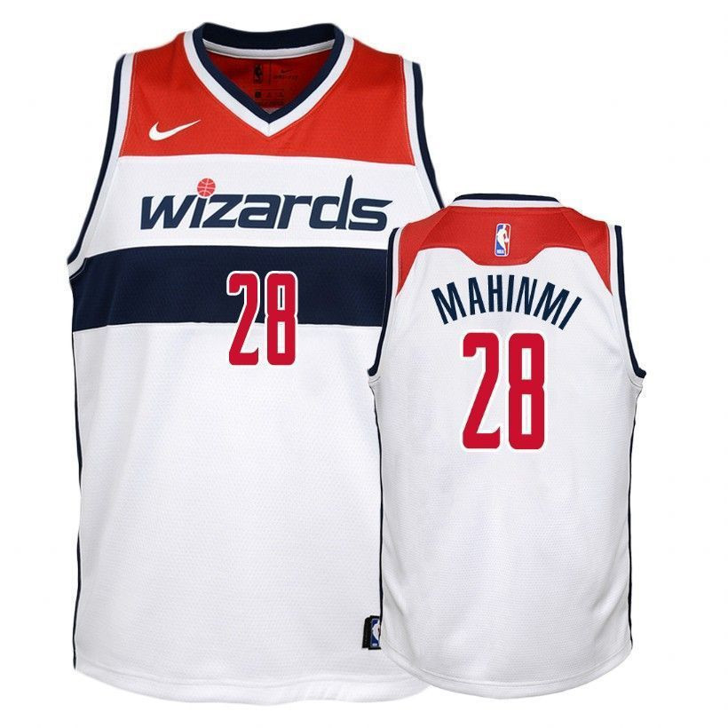 Youth Wizards Ian Mahinmi 28 Association White Jersey
