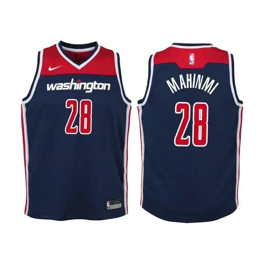 Youth Wizards Ian Mahinmi 28 Statet Edition Navy Jersey