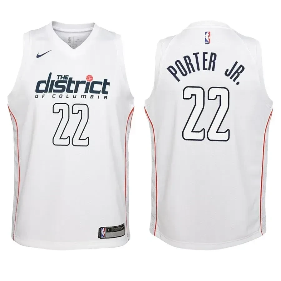 Youth Wizards Otto Porter Jr. 22 City Edition White Jersey