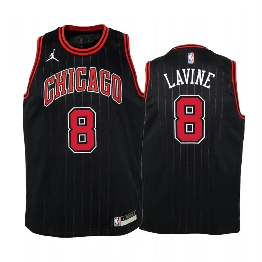 Youth Zach Lavine Chicago Bulls Black Statet Jersey