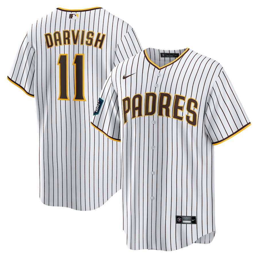 Yu Darvish 11 San Diego Padres 2024 Mlb World Tour Seoul Series Home Jersey - White
