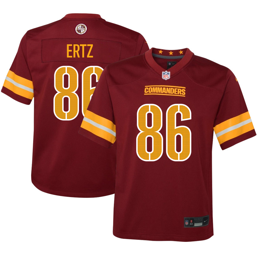 Zach Ertz 86 Washington Commanders Game Youth Jersey - Burgundy Js9175