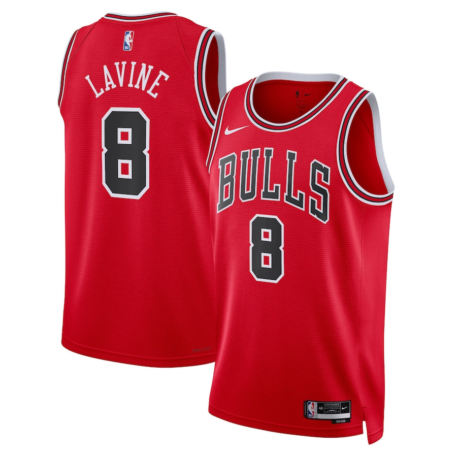 Zach Lavine 8 Chicago Bulls Unisex Swingman Jersey - Icon Edition - Red