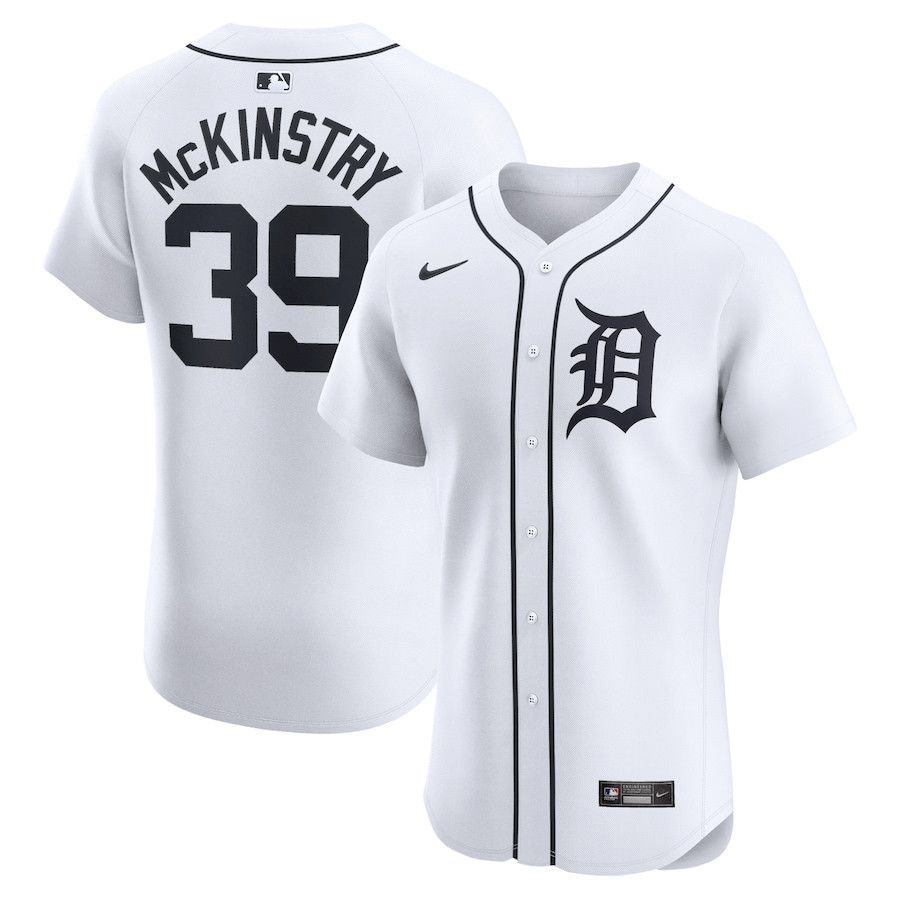 Zach Mckinstry 39 Detroit Tigers Home Elite Player Men Jersey - White
