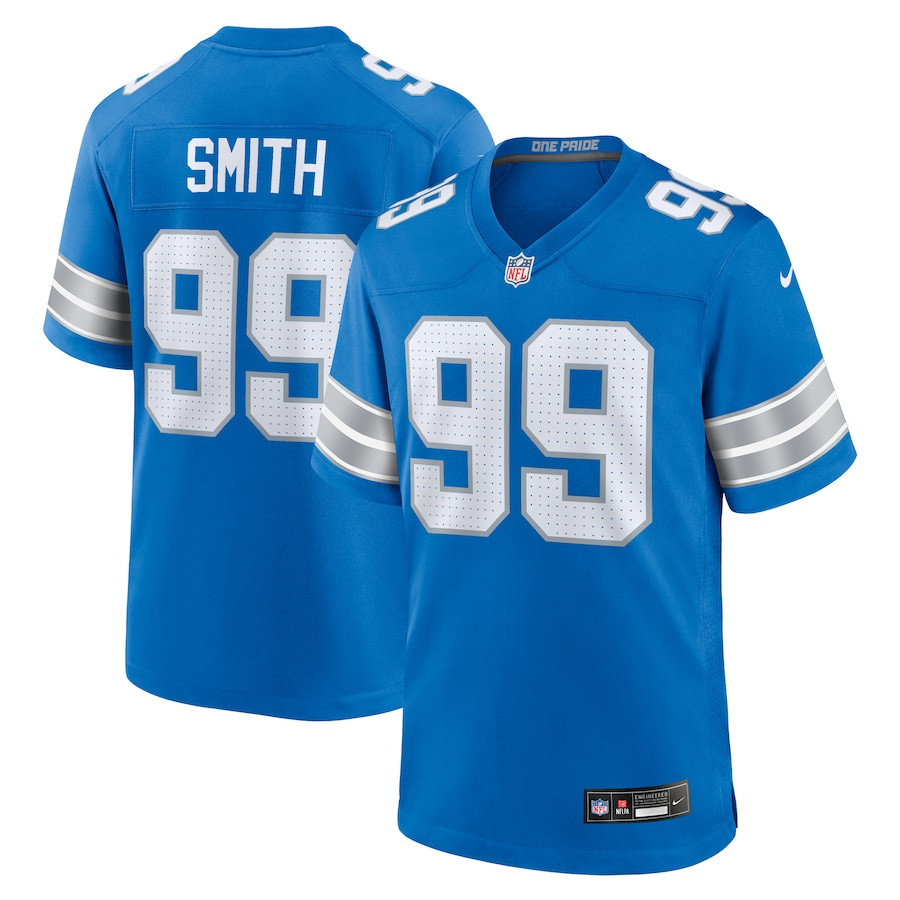 Za'darius Smith 99 Detroit Lions Team Game Men Jersey - Blue Js2161