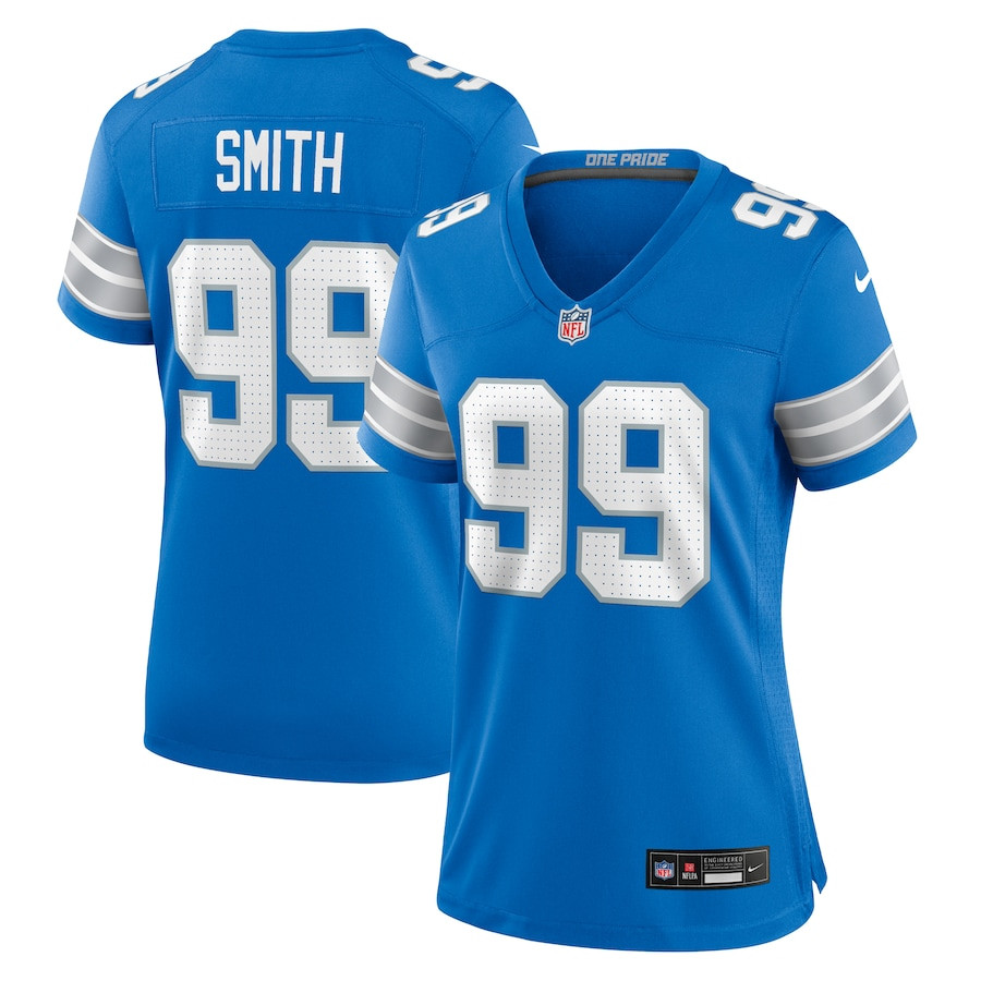 Za'darius Smith 99 Detroit Lions Women's Team Game Jersey - Blue Js6957